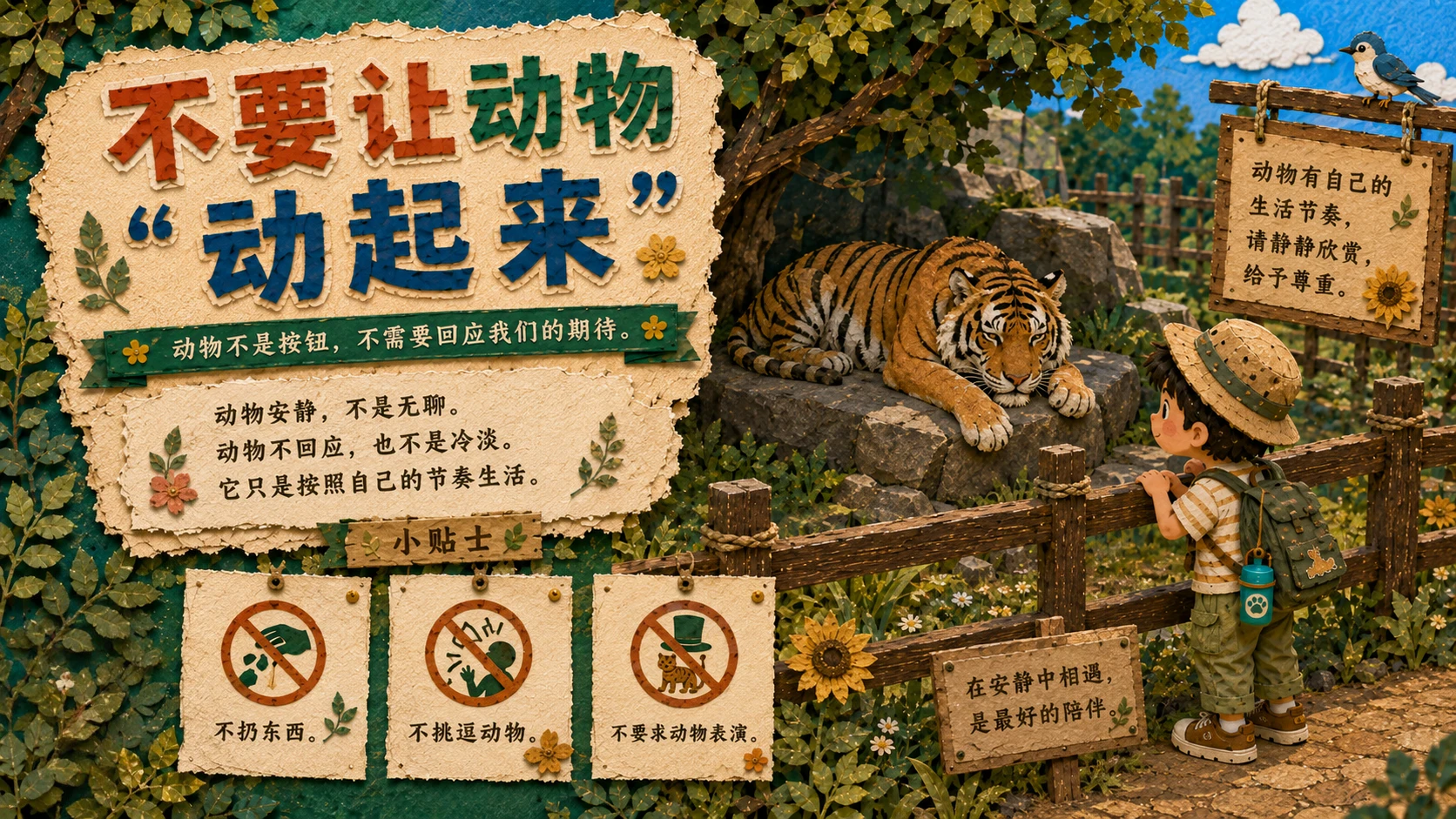 不打扰，是最好的喜欢｜动物园文明参观指南 PPT - 预览图9