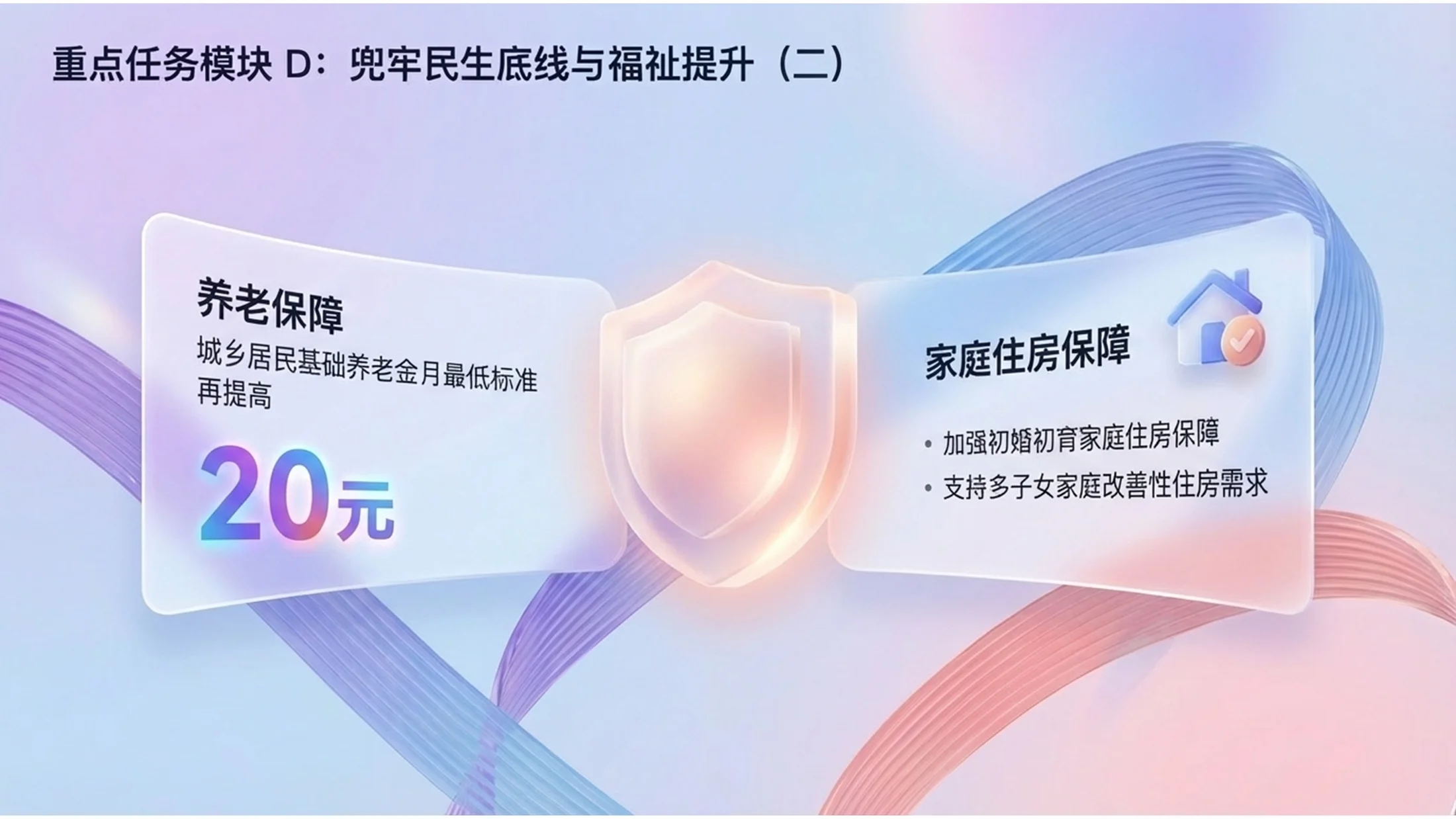 微软3D抽象Fluent设计风格政府工作报告PPT - 预览图10