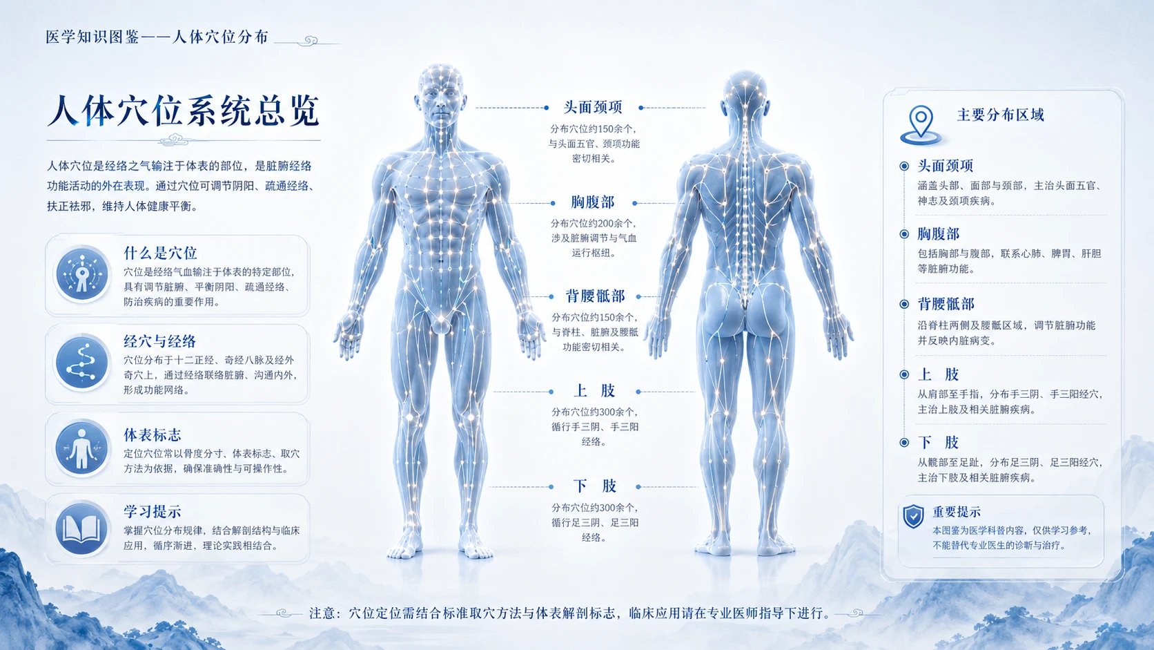 万物知识图鉴系列作品PPT——人体穴位【4K】 - 预览图1