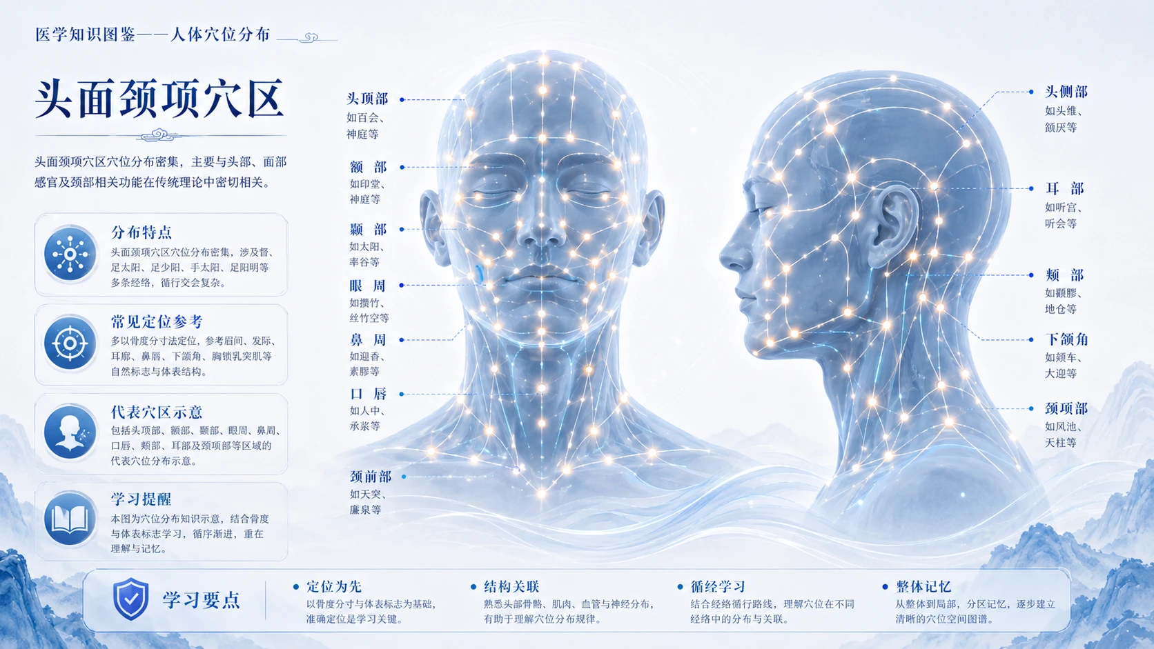 万物知识图鉴系列作品PPT——人体穴位【4K】 - 预览图3