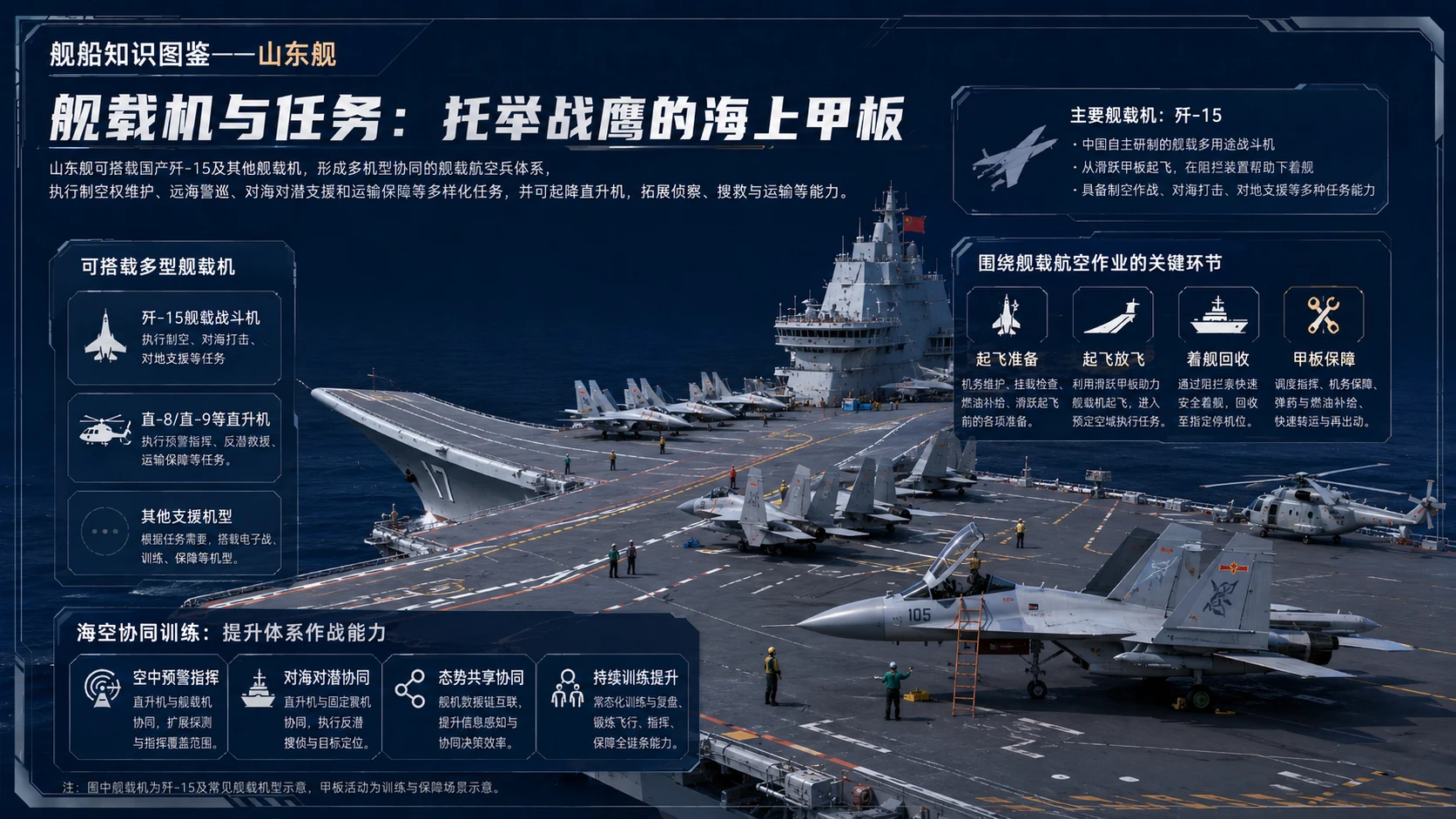 万物知识图鉴系列作品PPT——山东舰【4K】 - 预览图6