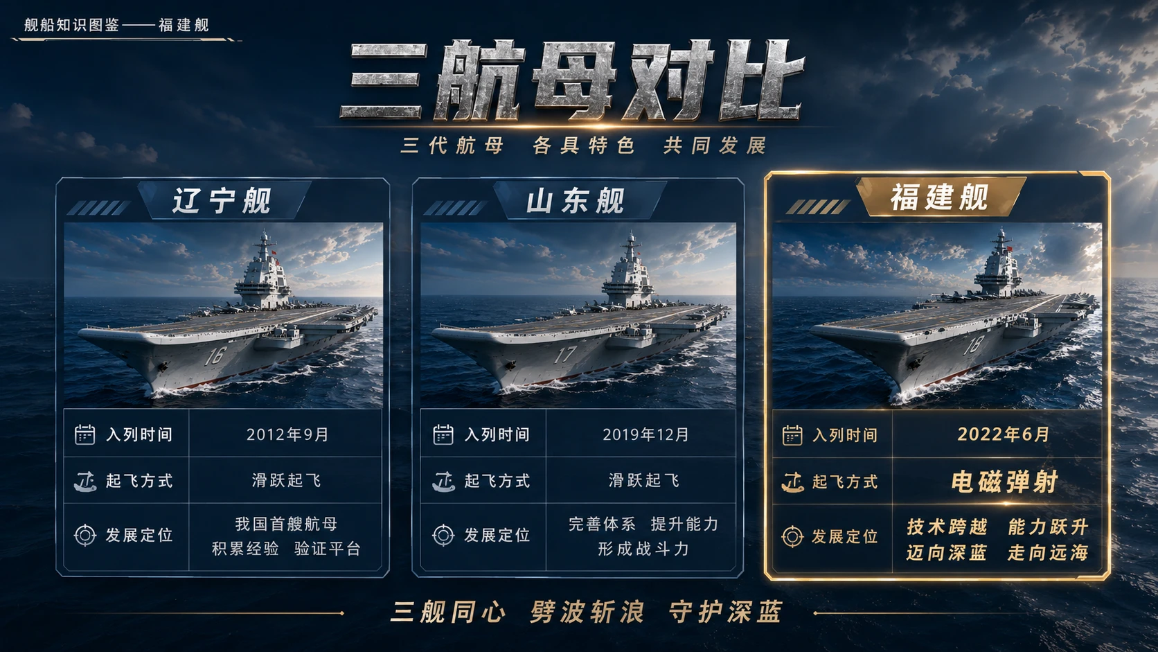 万物知识图鉴系列作品PPT——福建舰【4K】 - 预览图7