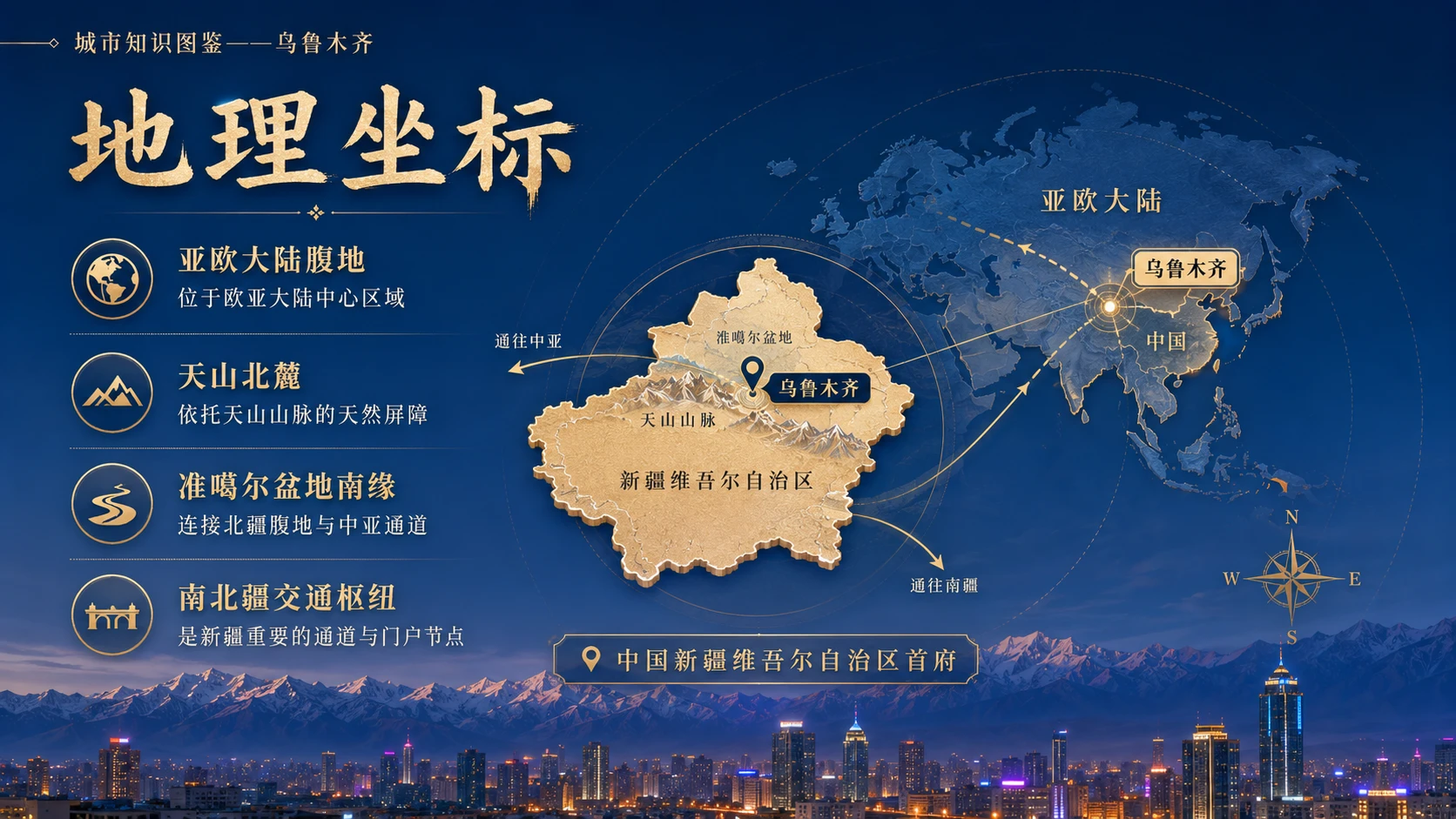 万物知识图鉴系列作品PPT——乌鲁木齐【4K】 - 预览图2