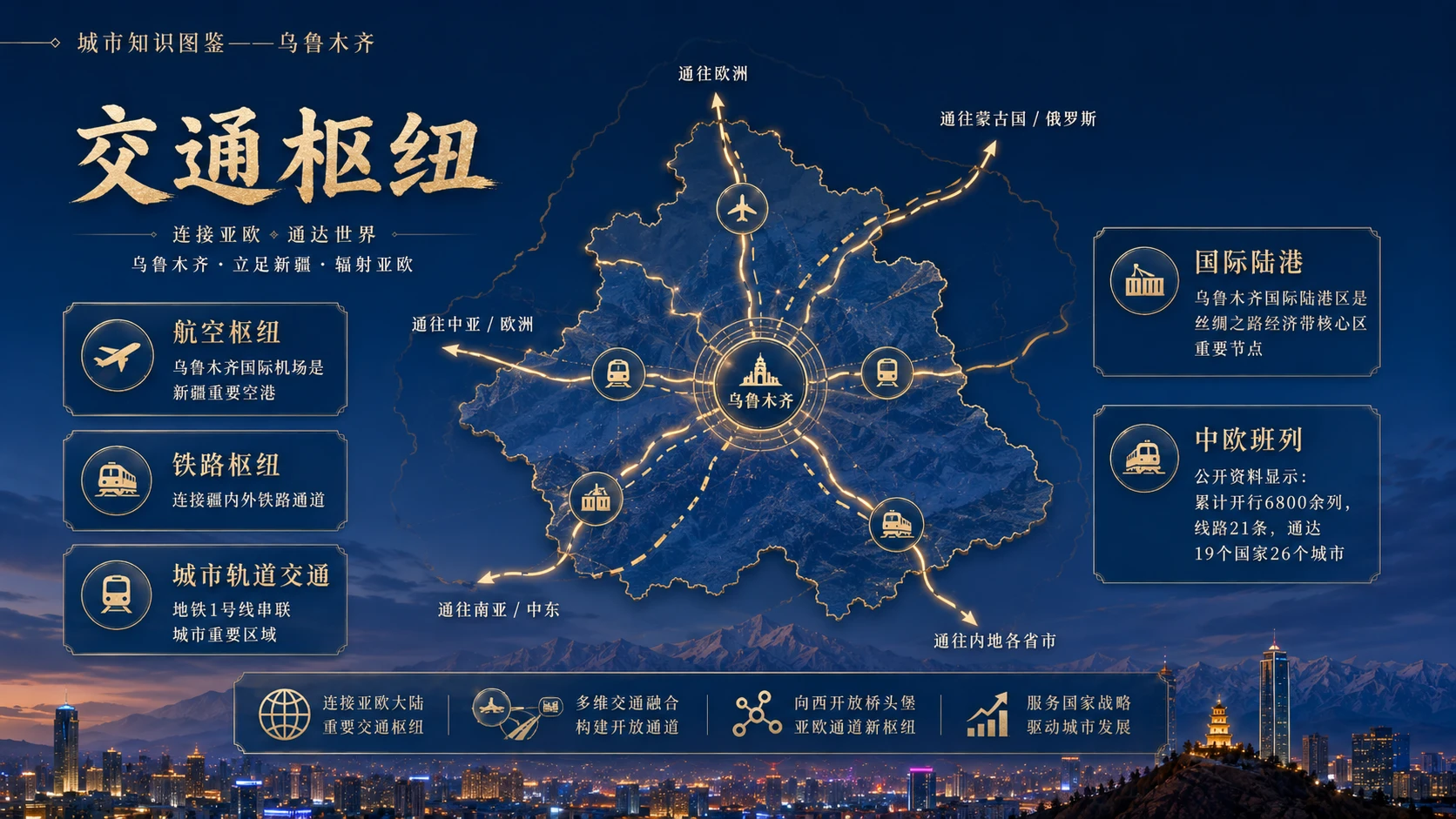万物知识图鉴系列作品PPT——乌鲁木齐【4K】 - 预览图6