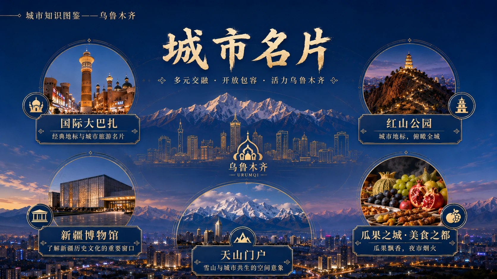 万物知识图鉴系列作品PPT——乌鲁木齐【4K】 - 预览图8