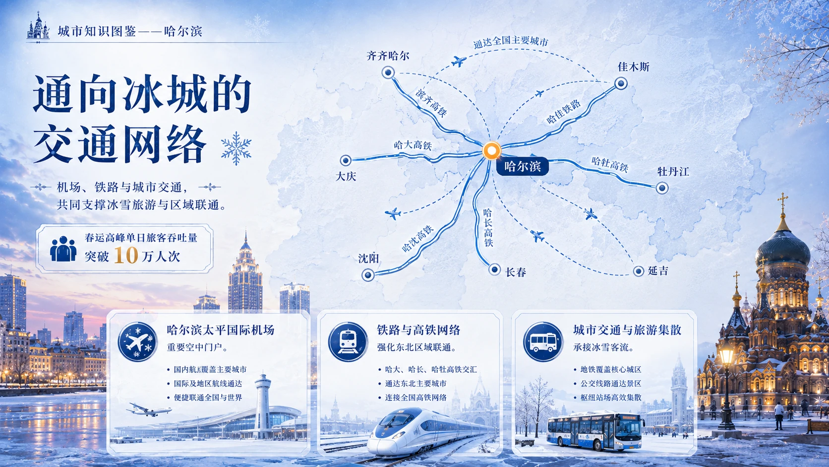 万物知识图鉴系列作品PPT——哈尔滨【4K】 - 预览图6