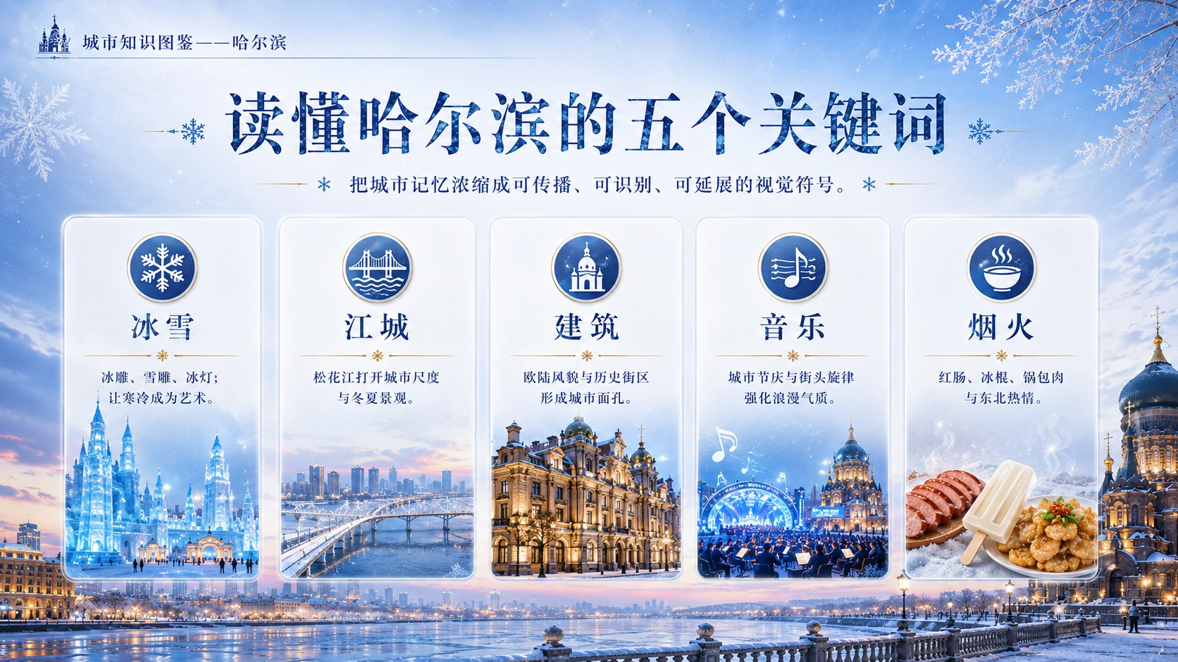 万物知识图鉴系列作品PPT——哈尔滨【4K】 - 预览图8