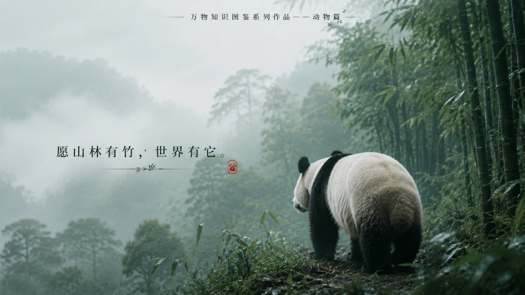 万物知识图鉴系列作品PPT——国宝熊猫【4K】 - 预览图9