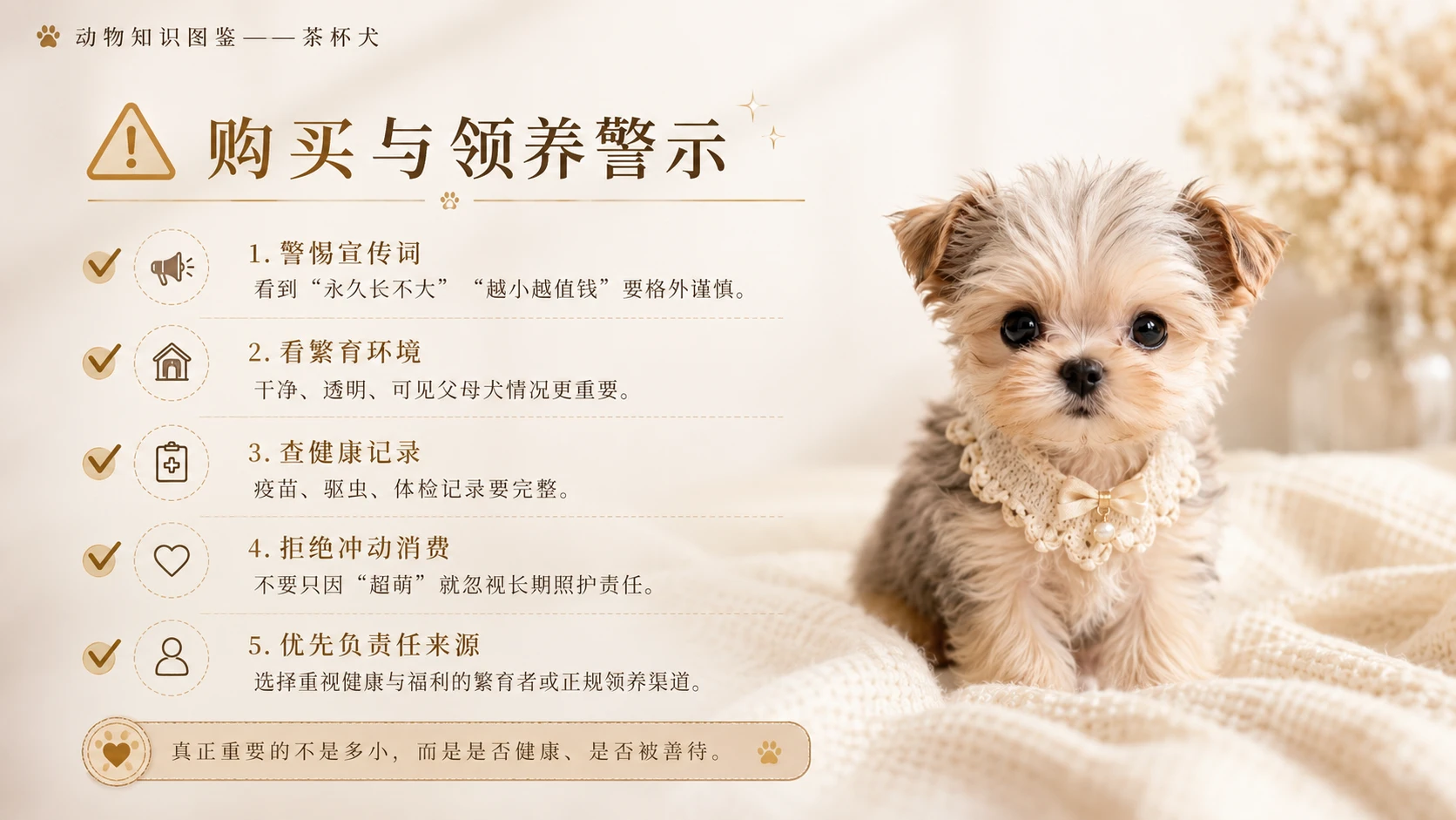 万物知识图鉴系列作品PPT——茶杯犬【4K】 - 预览图6
