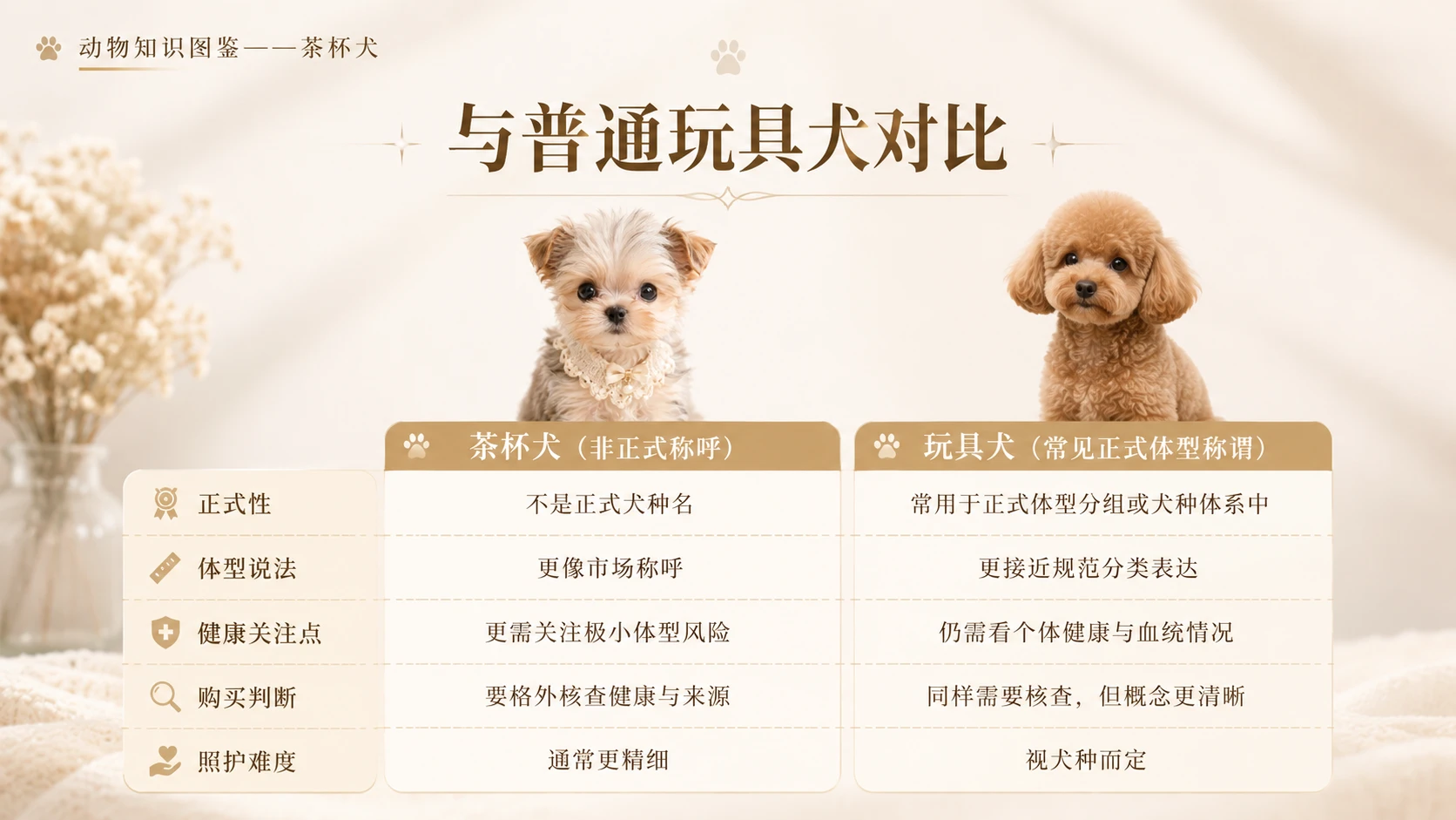 万物知识图鉴系列作品PPT——茶杯犬【4K】 - 预览图7