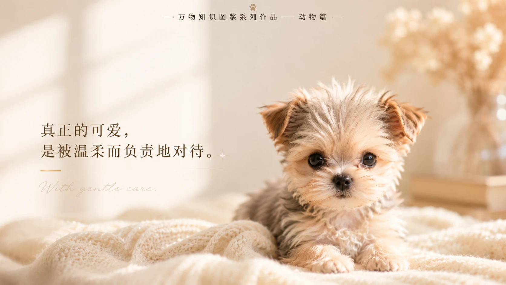 万物知识图鉴系列作品PPT——茶杯犬【4K】 - 预览图9
