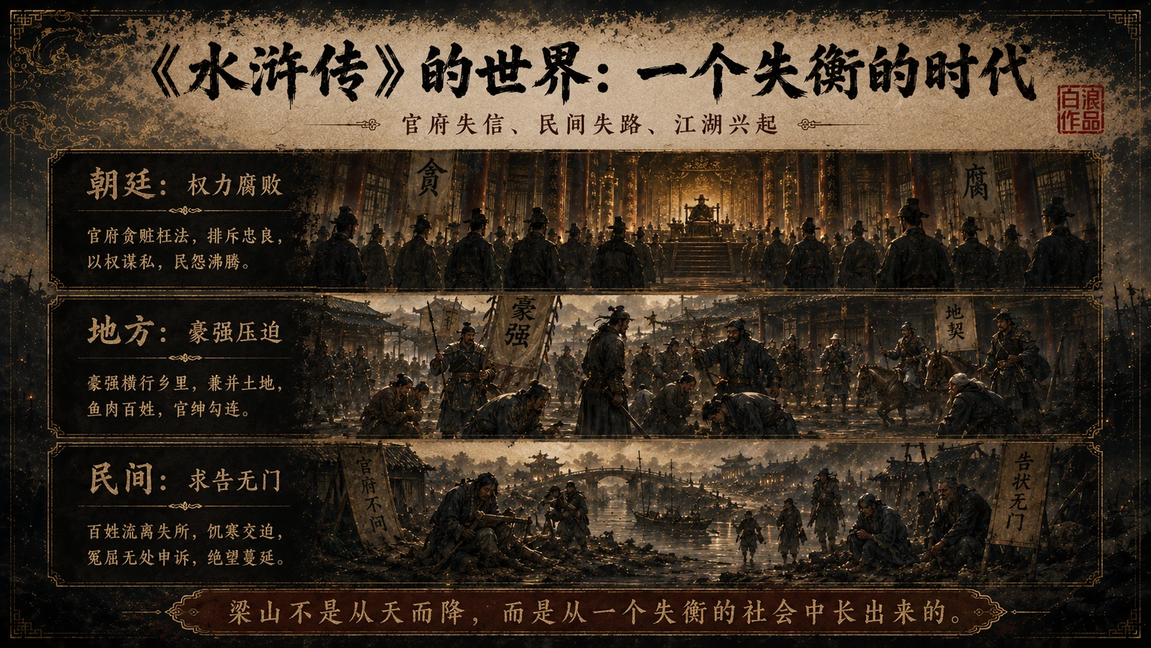 水浒一百单八将｜第一部分：背景导入篇PPT - 预览图3