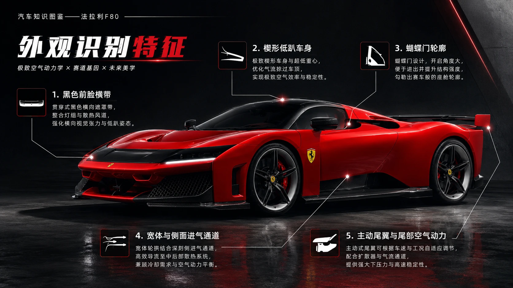 万物知识图鉴系列作品PPT——法拉利F80【4K】 - 预览图1