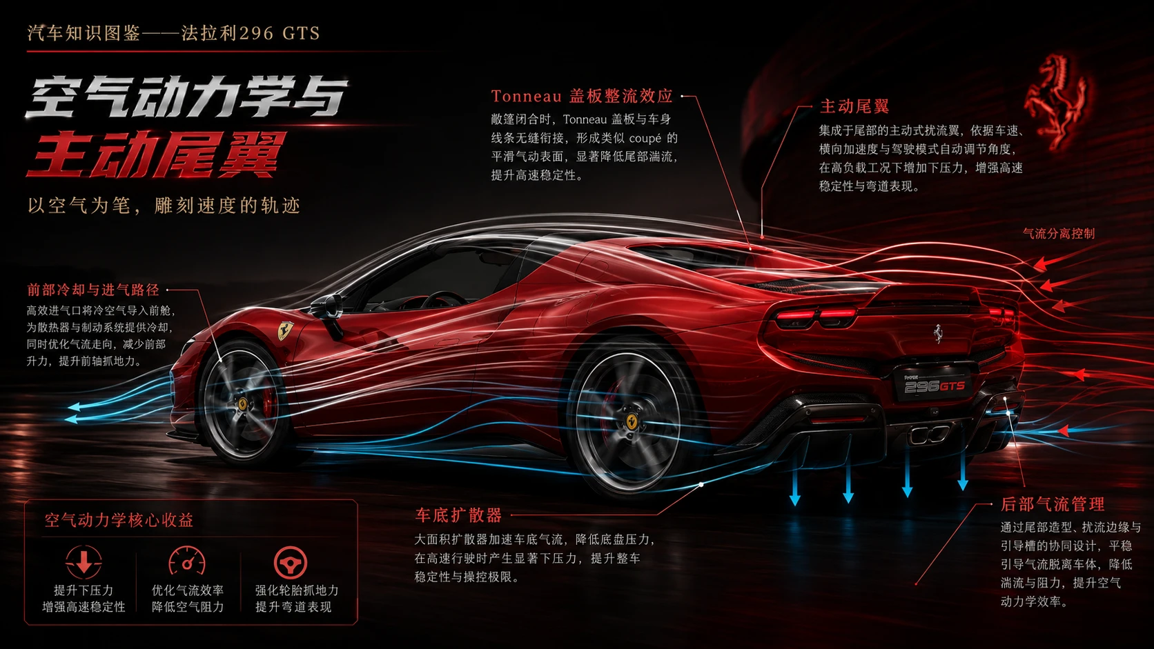 万物知识图鉴系列作品PPT——法拉利296 GTS【4K】 - 预览图5