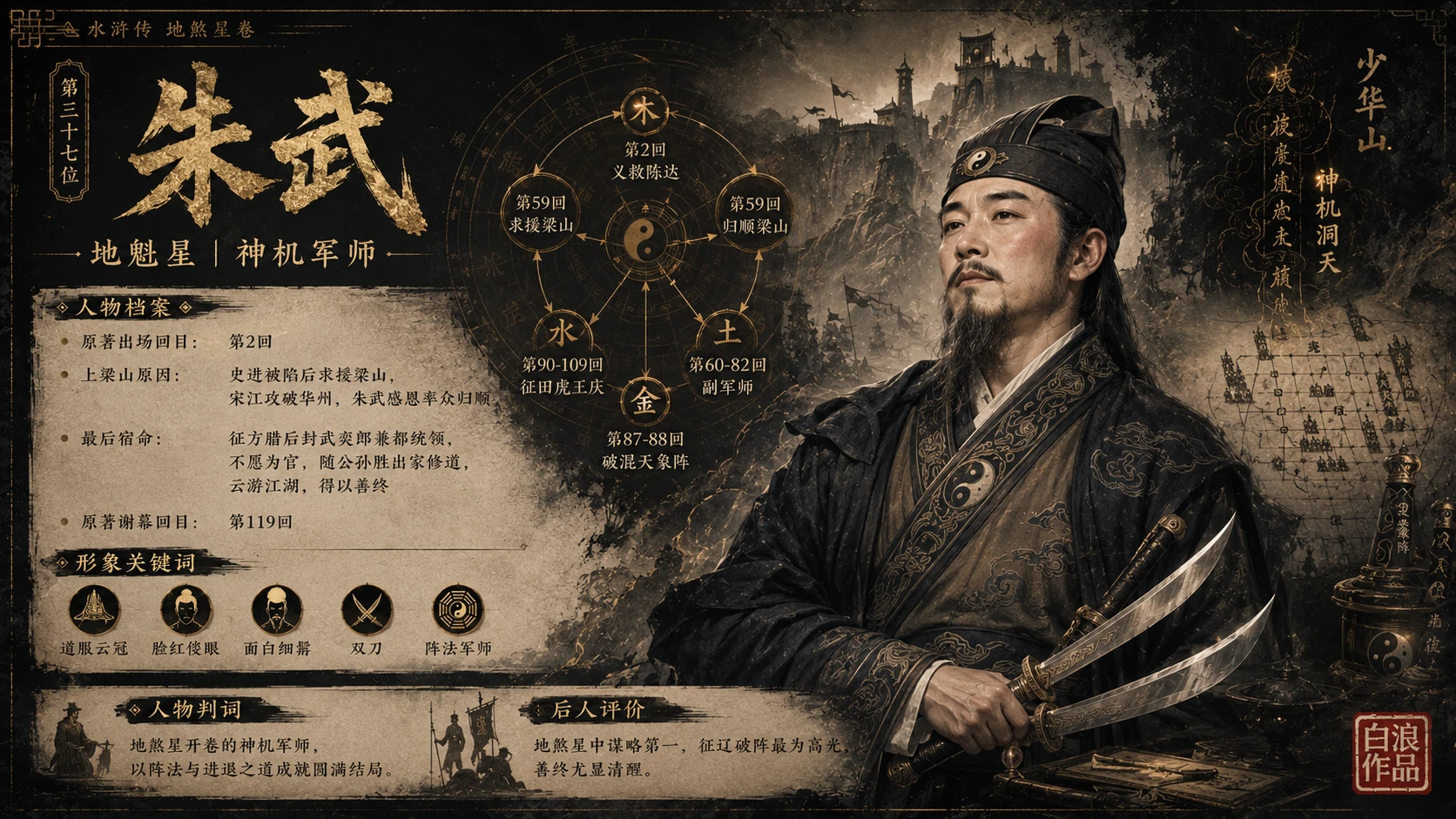 水浒一百单八将｜第三部分：地煞七十二星·前三十六星篇PPT - 预览图1