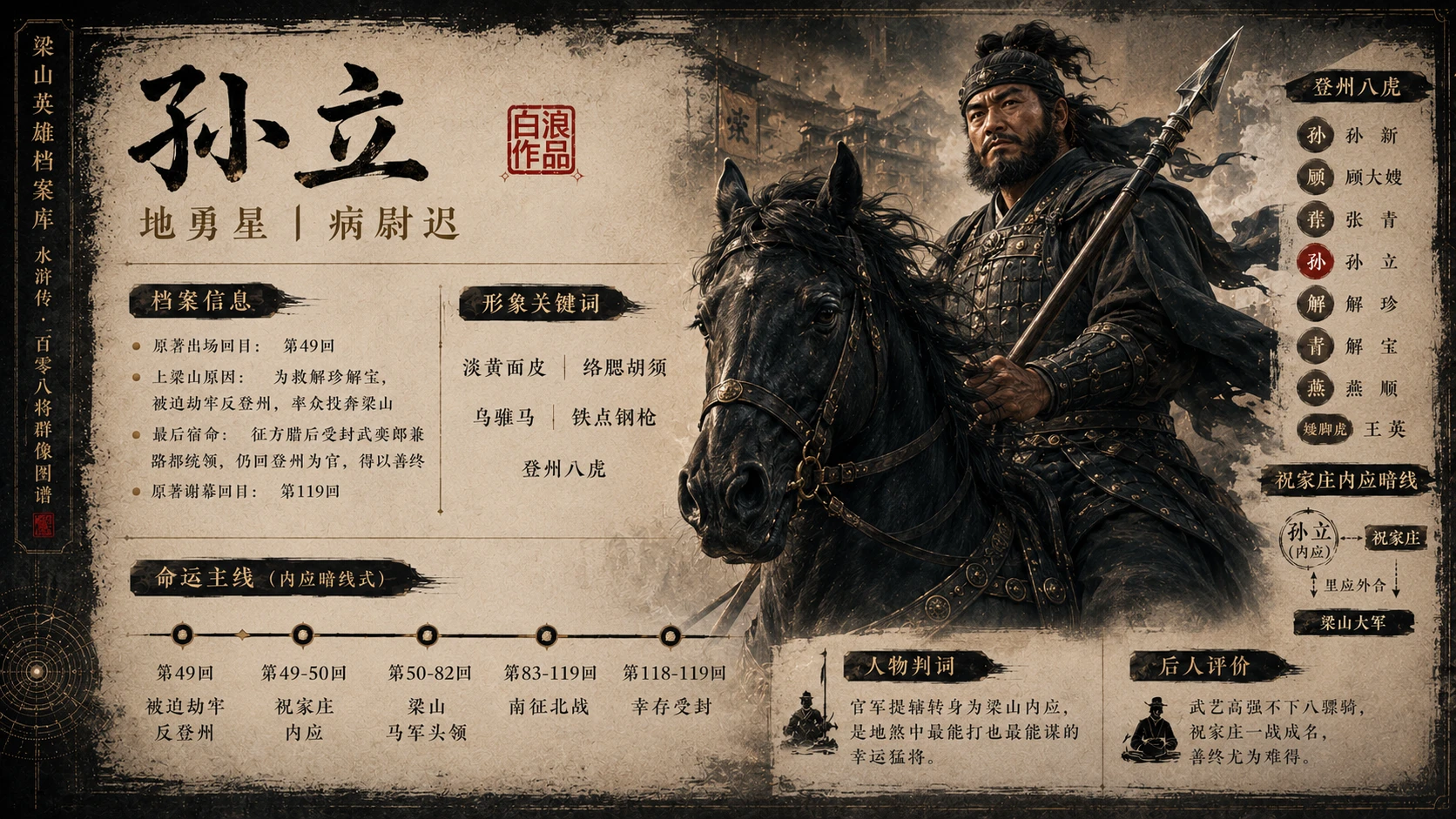 水浒一百单八将｜第三部分：地煞七十二星·前三十六星篇PPT - 预览图2