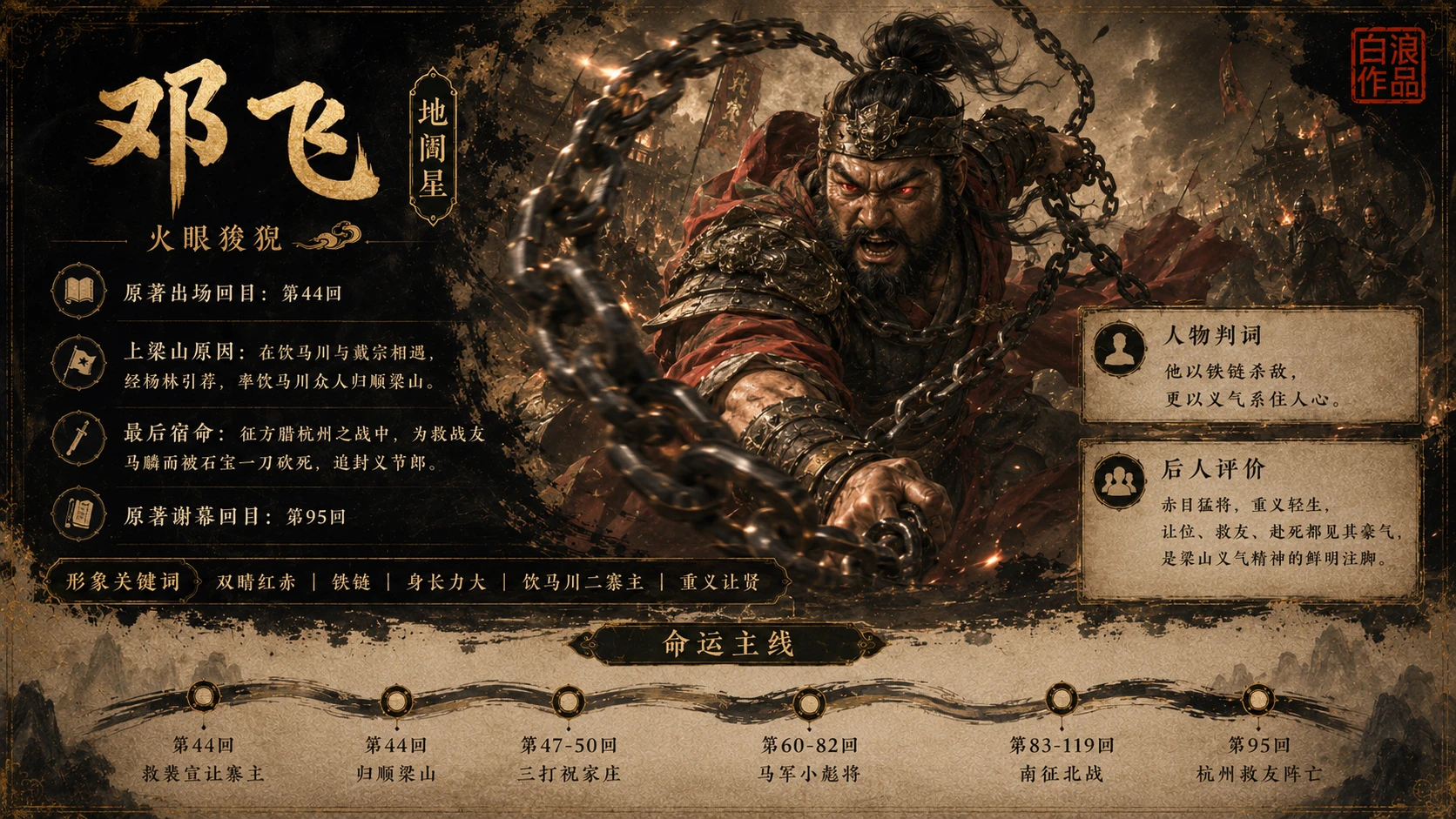水浒一百单八将｜第三部分：地煞七十二星·前三十六星篇PPT - 预览图5