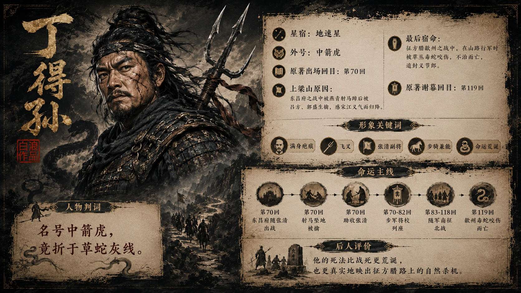 水浒一百单八将｜第四部分：地煞七十二星·后三十六星篇PPT - 预览图4