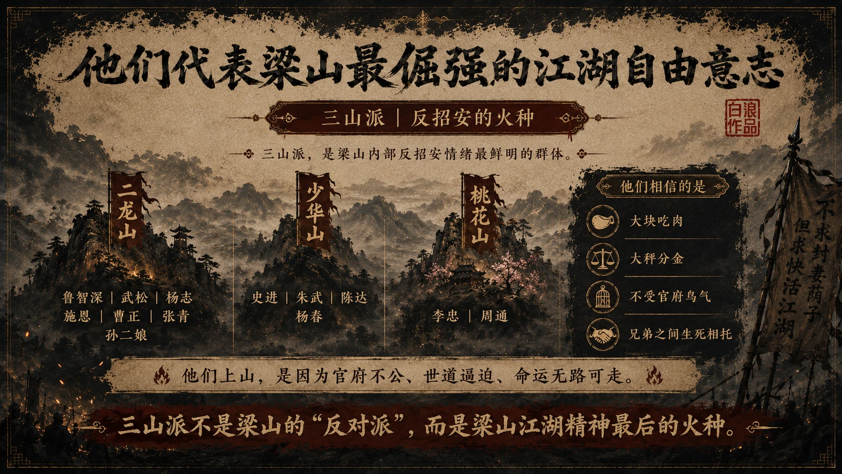 水浒一百单八将｜第五部分：总结与升华篇PPT - 预览图6