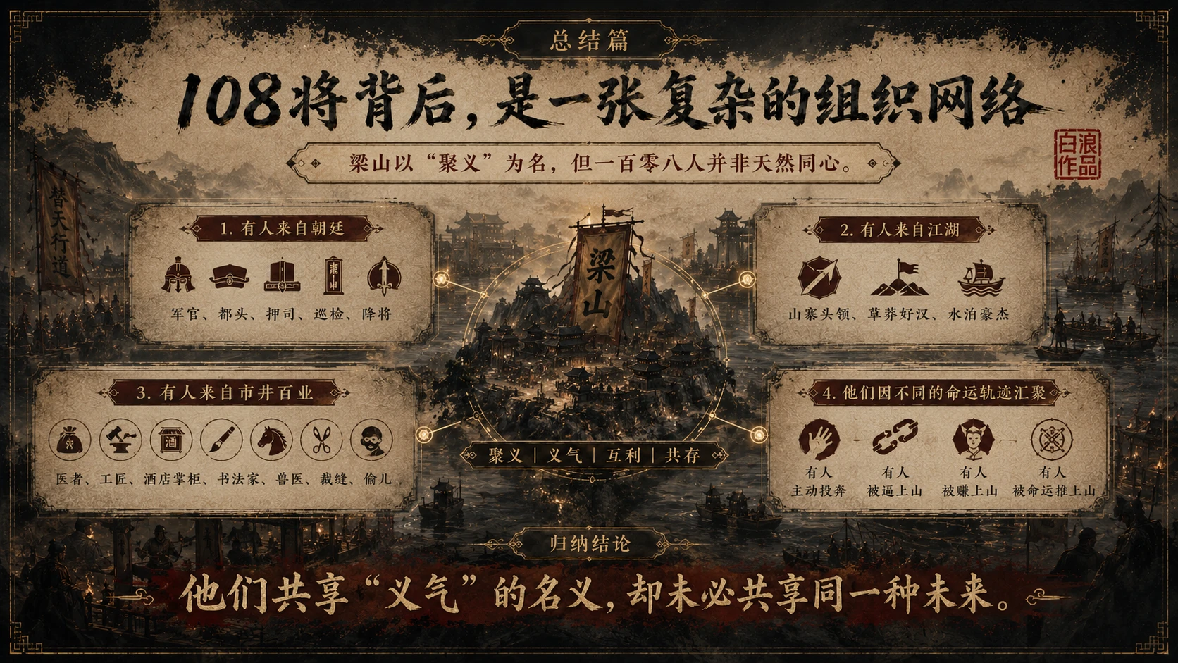 水浒一百单八将｜第五部分：总结与升华篇PPT - 预览图7