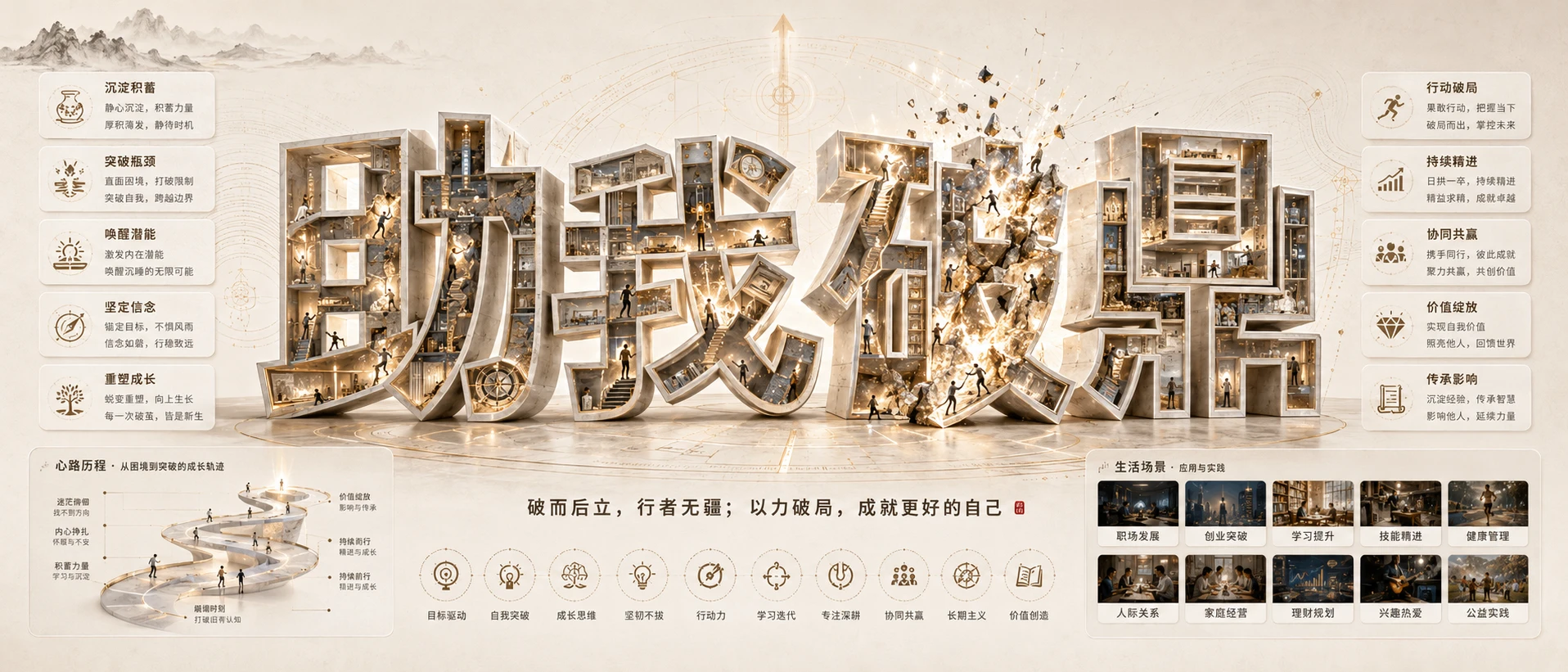 词境造景档案型｜50个时代热词视觉信息图PPT模板 - 预览图8