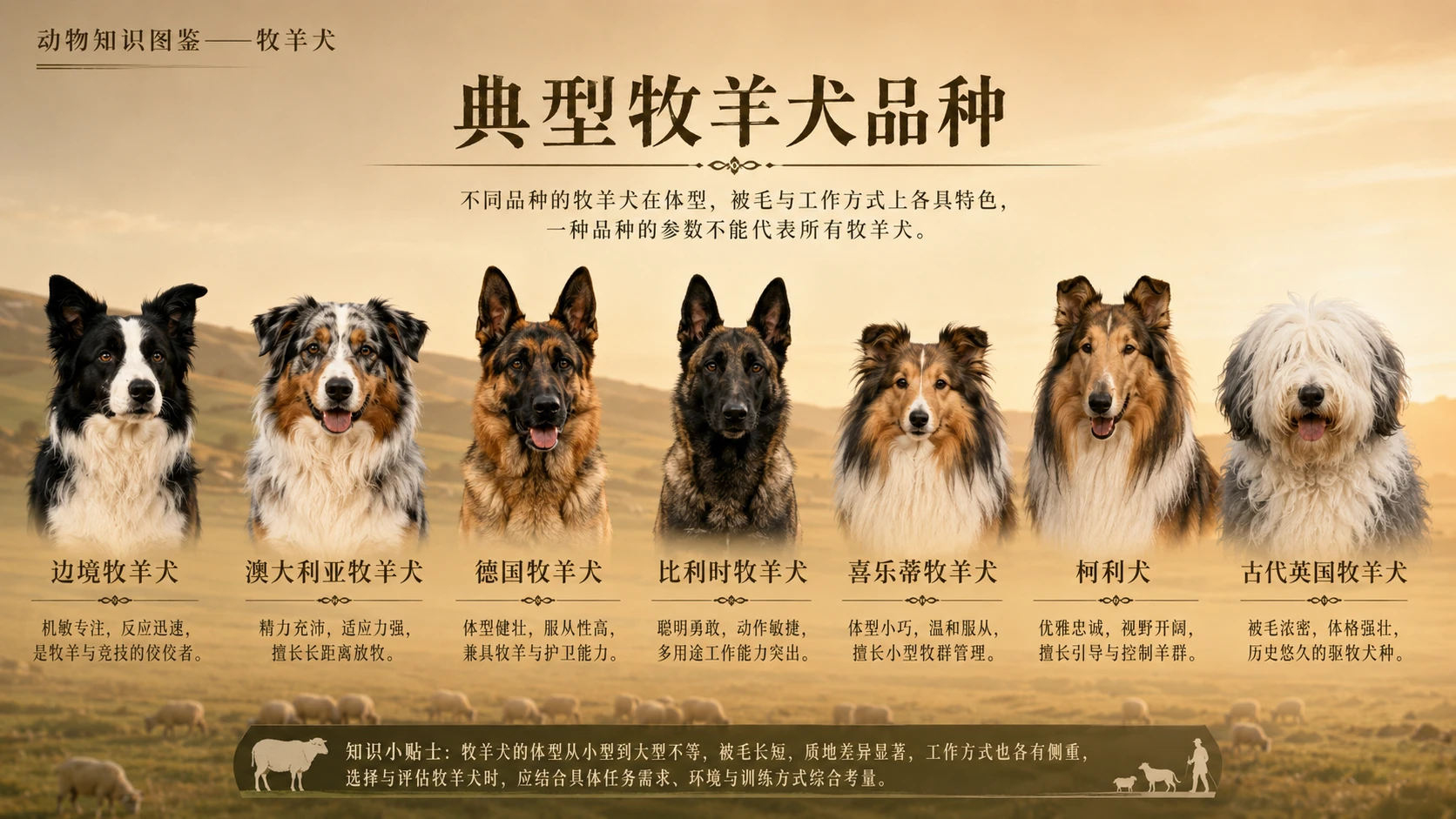 万物知识图鉴系列作品PPT——牧羊犬【4K】 - 预览图2