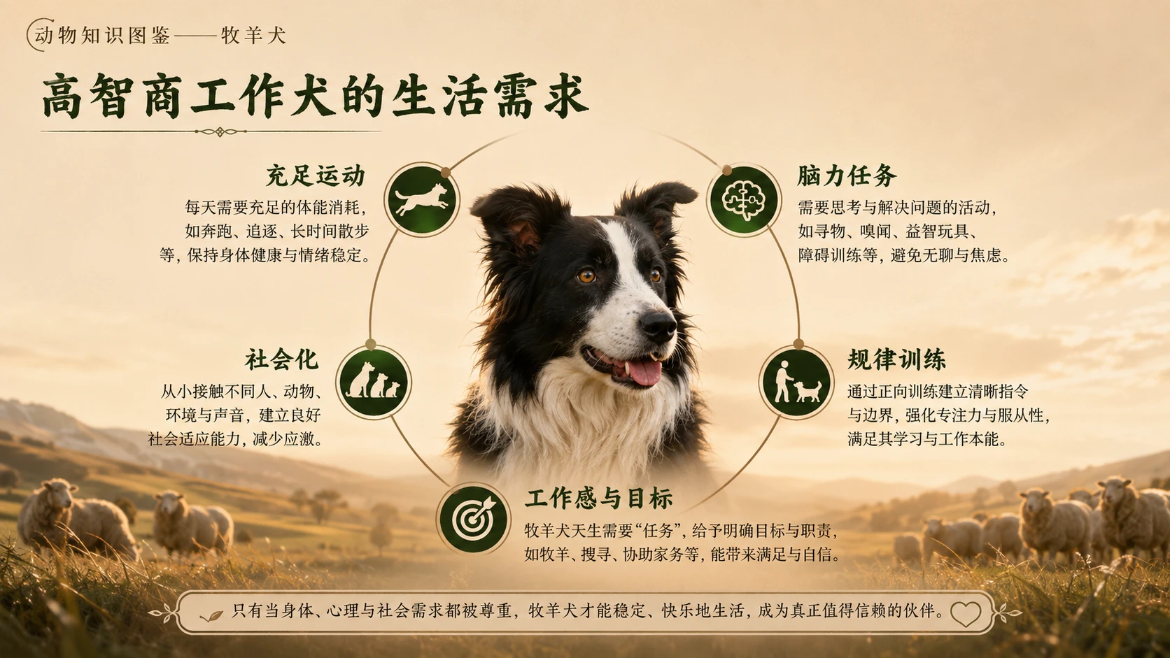 万物知识图鉴系列作品PPT——牧羊犬【4K】 - 预览图7