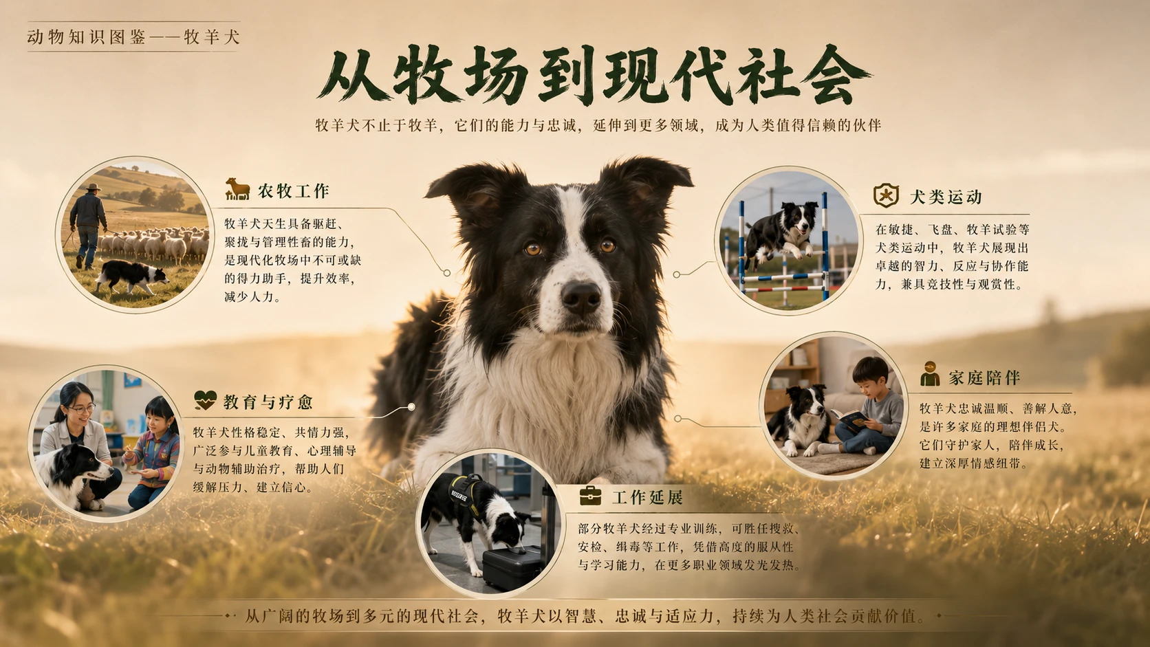 万物知识图鉴系列作品PPT——牧羊犬【4K】 - 预览图8