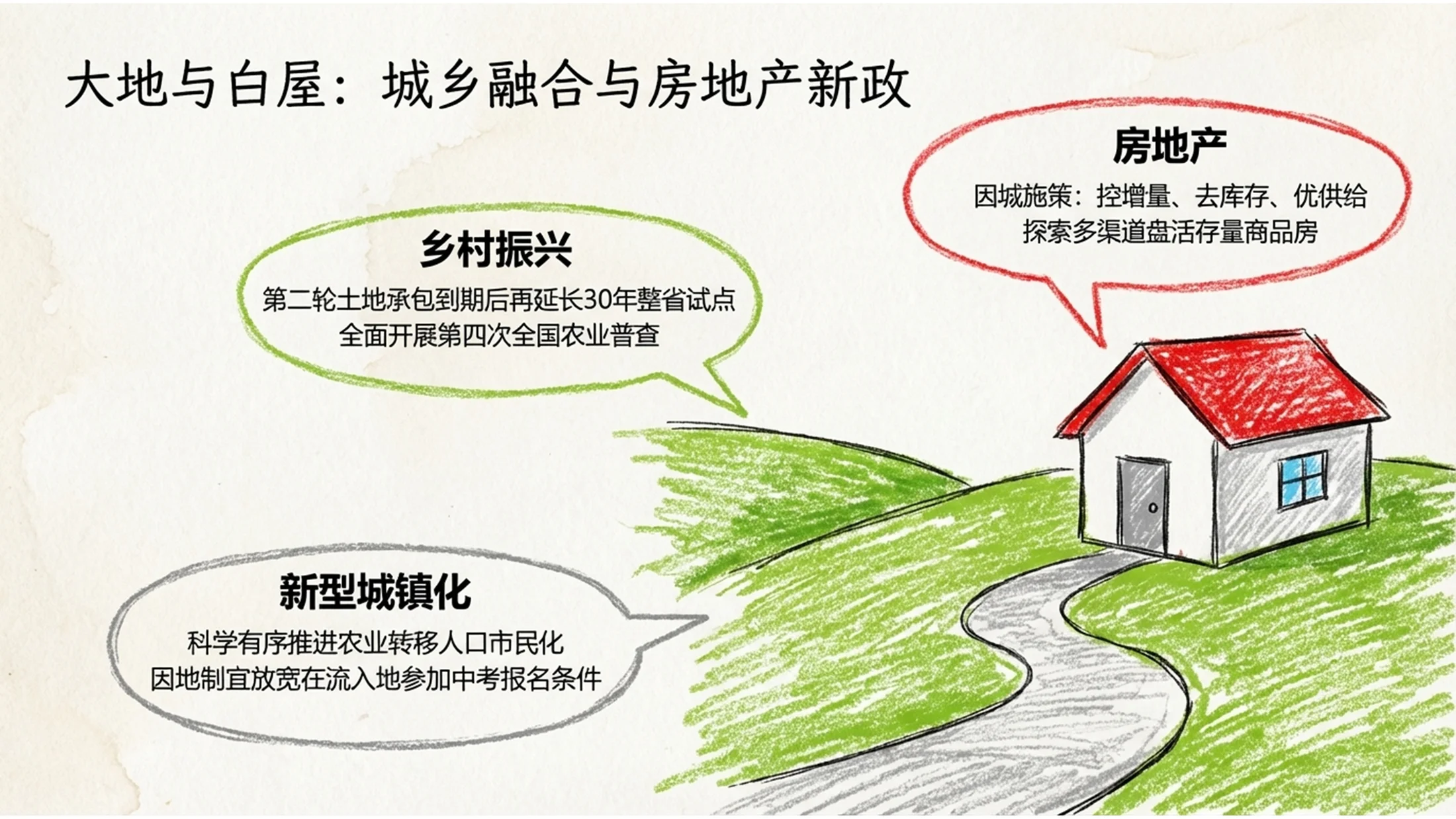 儿童蜡笔手绘风彩铅涂鸦政府工作报告PPT - 预览图7