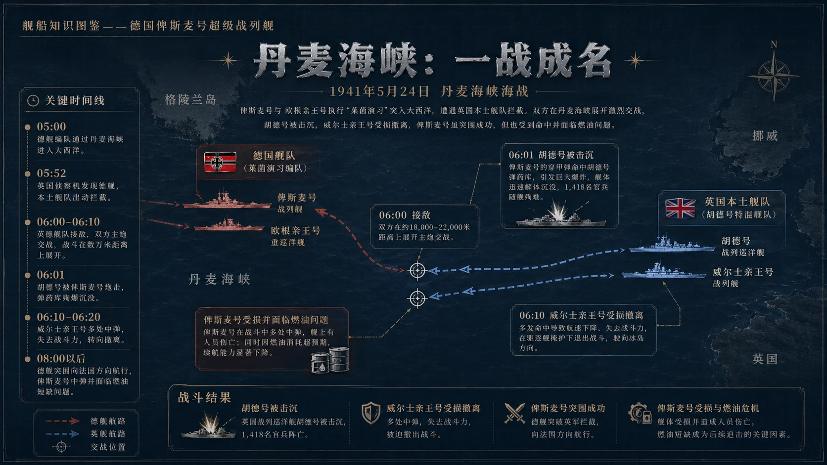 万物知识图鉴系列作品PPT——德国俾斯麦号超级战列舰【4K】 - 预览图6