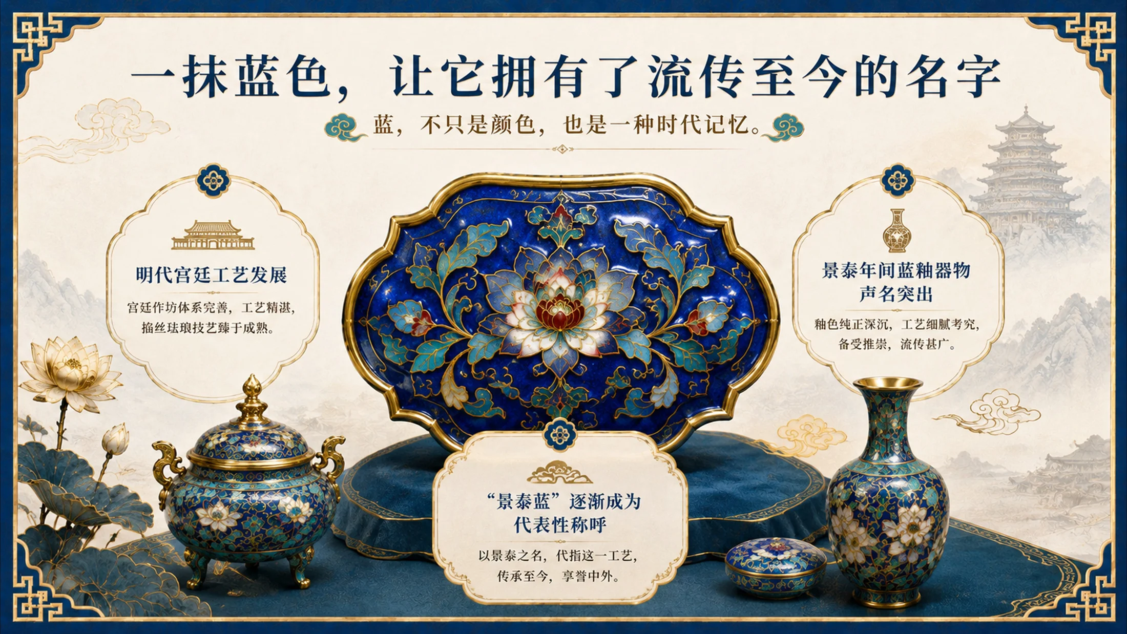 东方瑰宝珐琅华章景泰蓝掐丝工艺介绍PPT - 预览图3