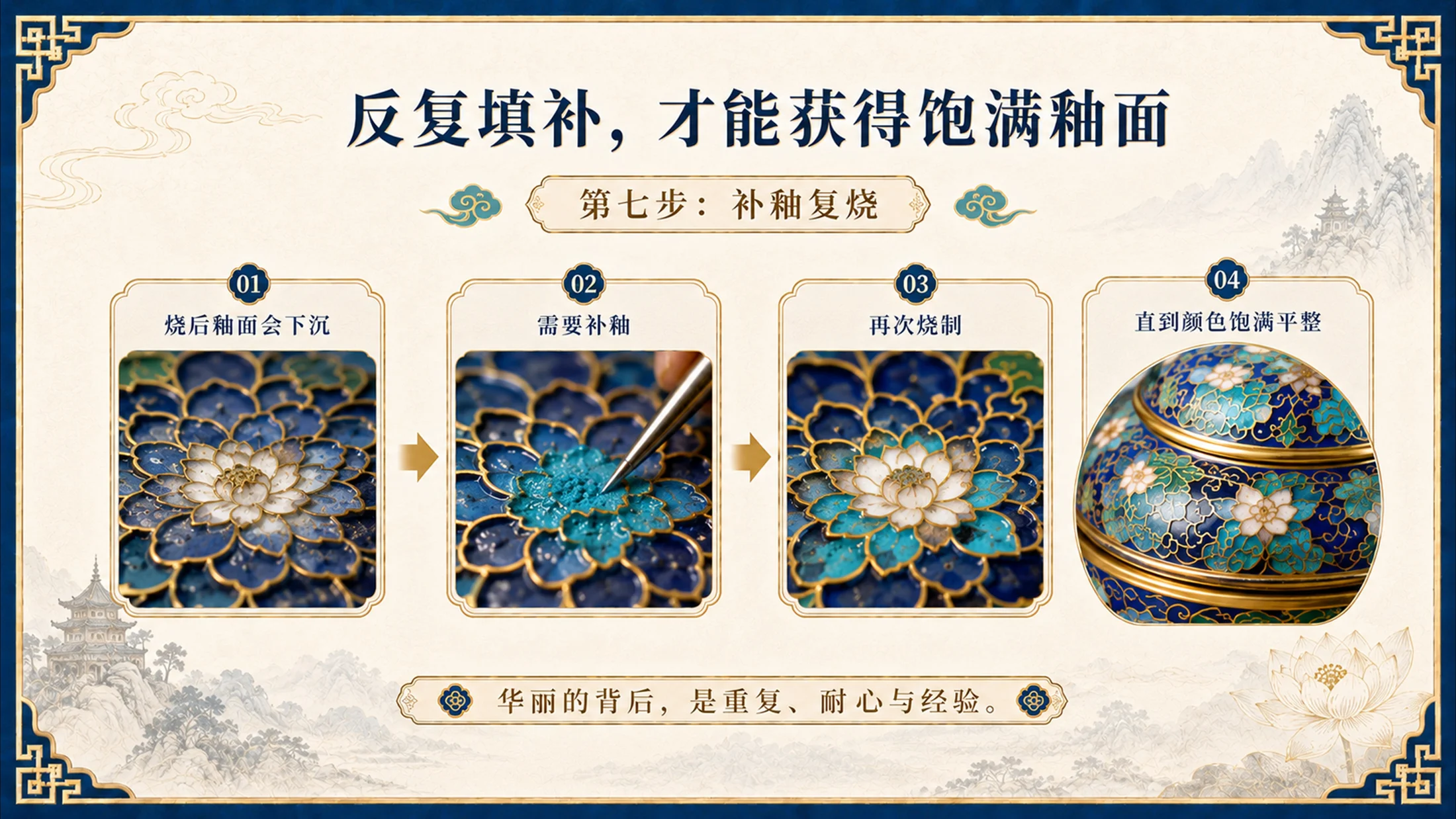 东方瑰宝珐琅华章景泰蓝掐丝工艺介绍PPT - 预览图10