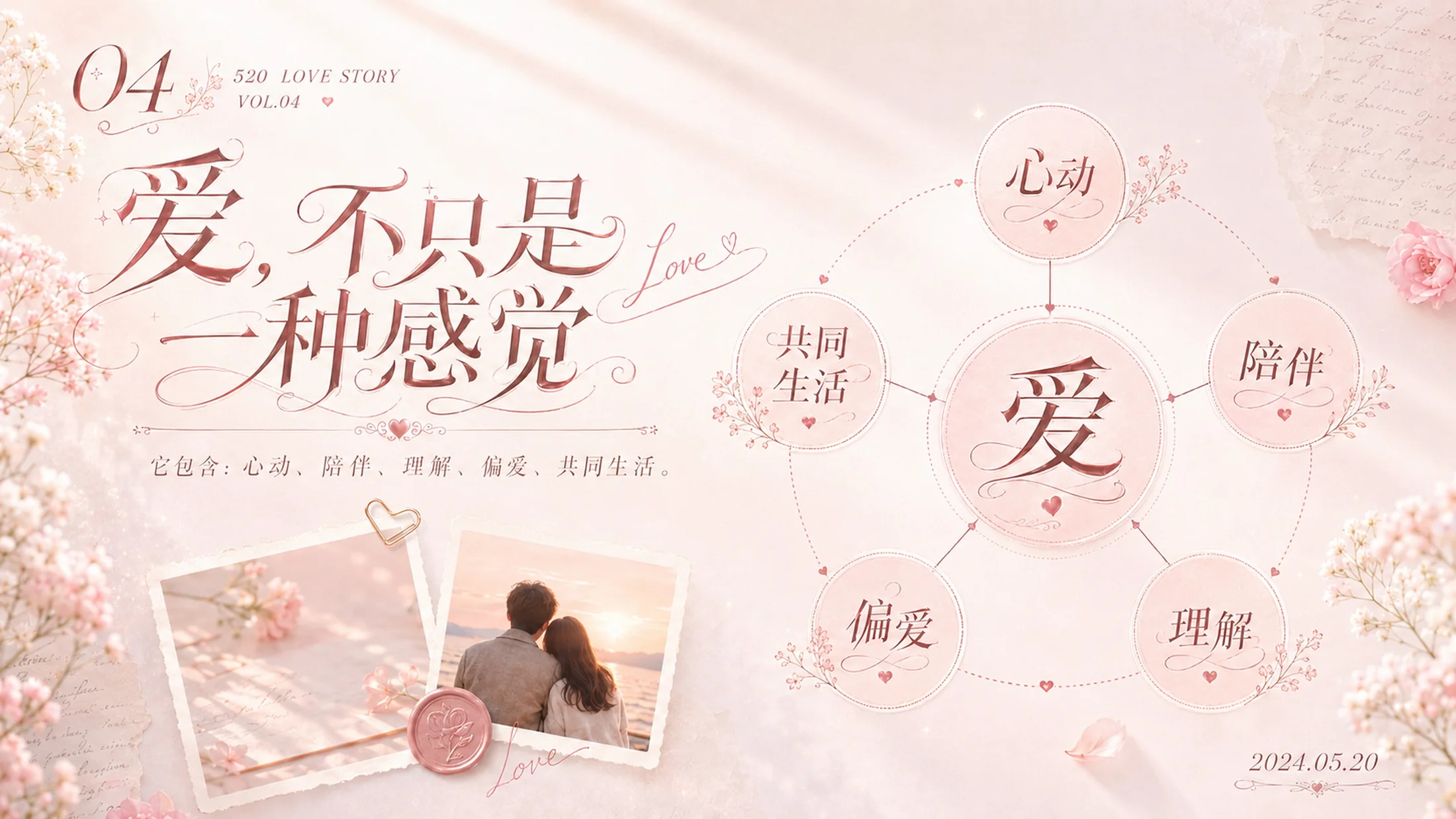 每时每刻都是520-爱情纪念日PPT - 预览图3