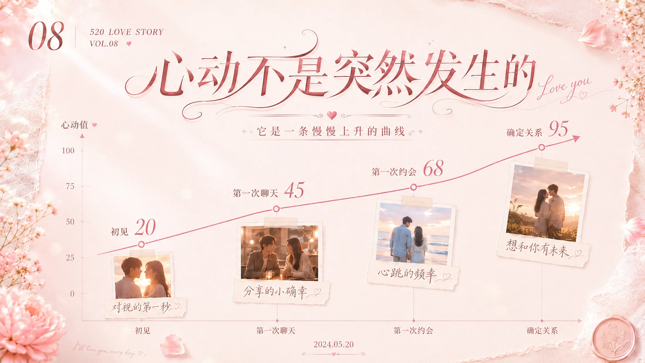 每时每刻都是520-爱情纪念日PPT - 预览图7
