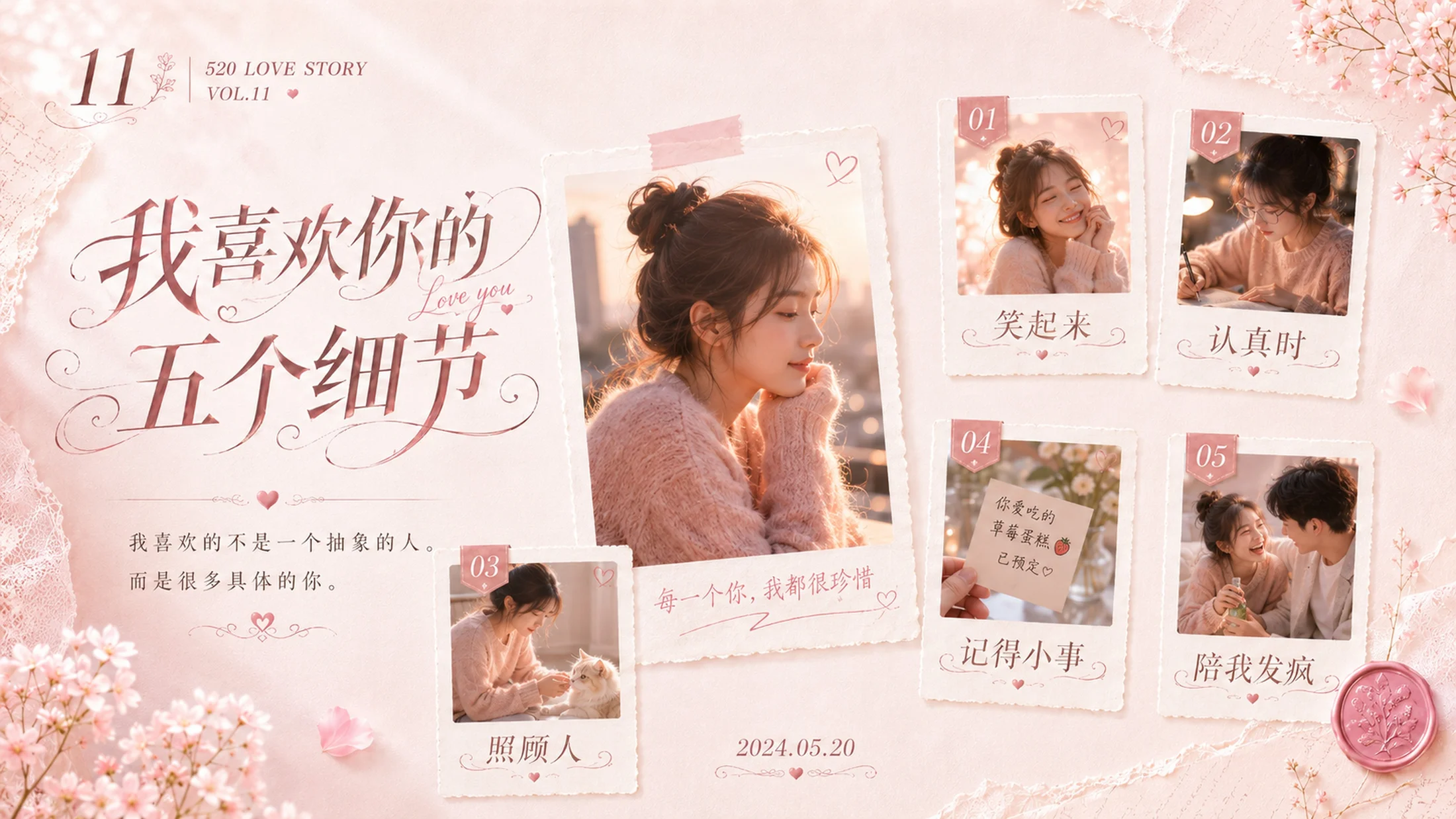 每时每刻都是520-爱情纪念日PPT - 预览图10