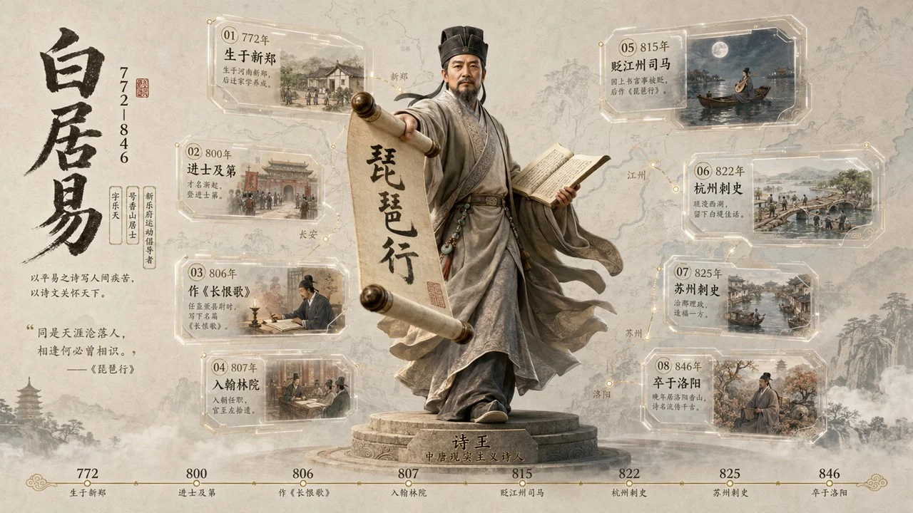 帅气的小学课本里的诗人3D全面简介PPT - 预览图14