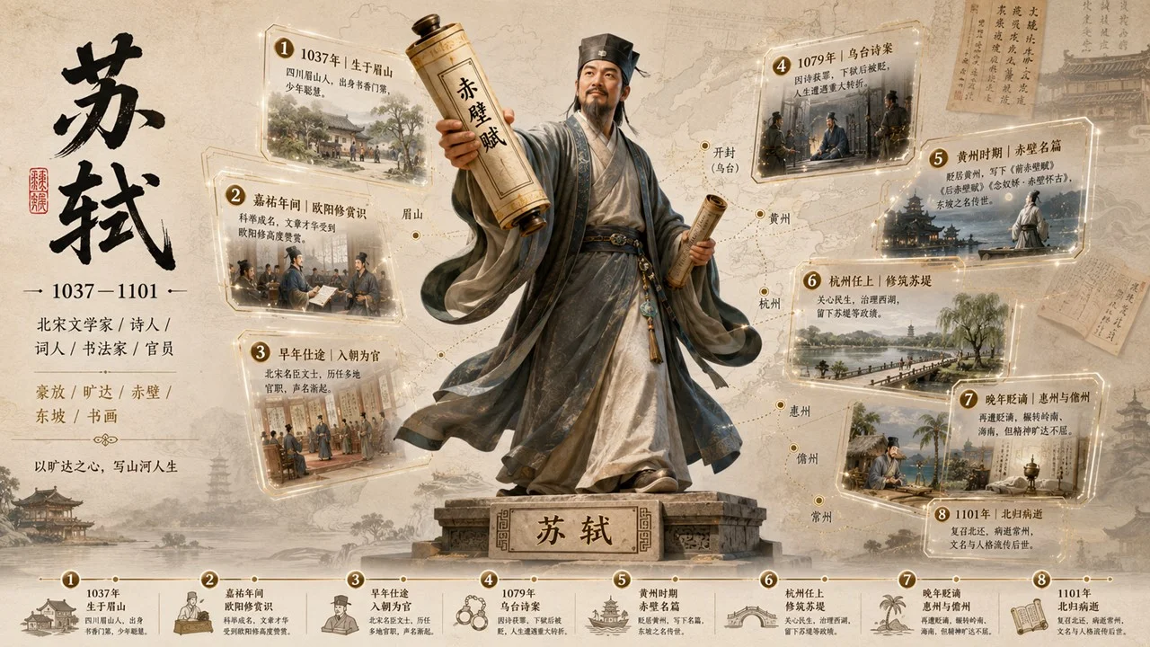 帅气的小学课本里的诗人3D全面简介PPT - 预览图17