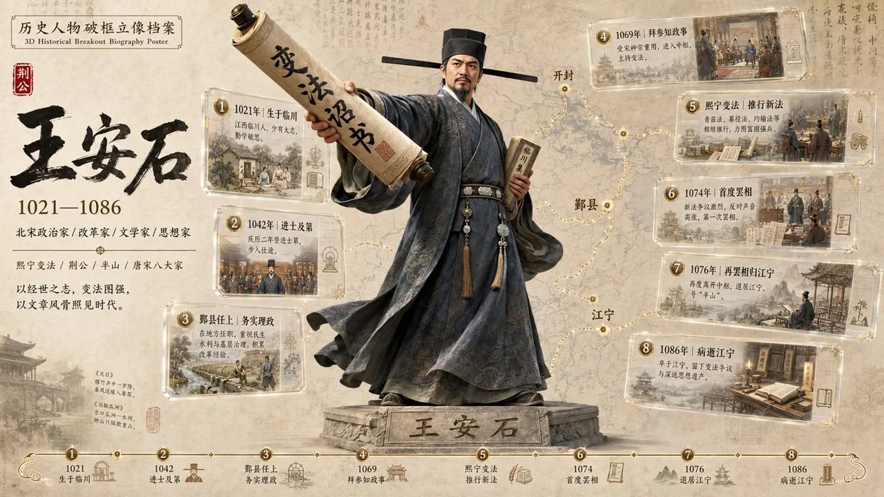 帅气的小学课本里的诗人3D全面简介PPT - 预览图18
