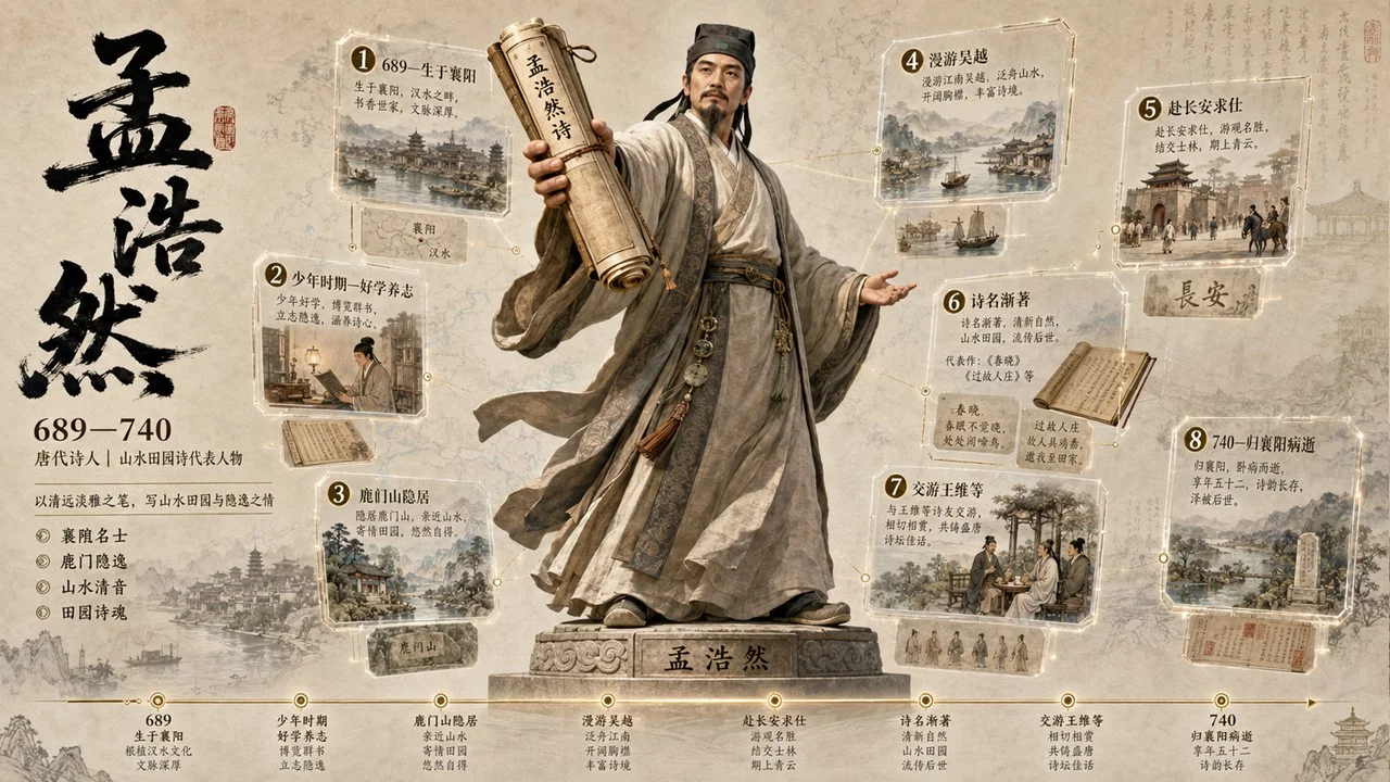帅气的小学课本里的诗人3D全面简介PPT - 预览图4