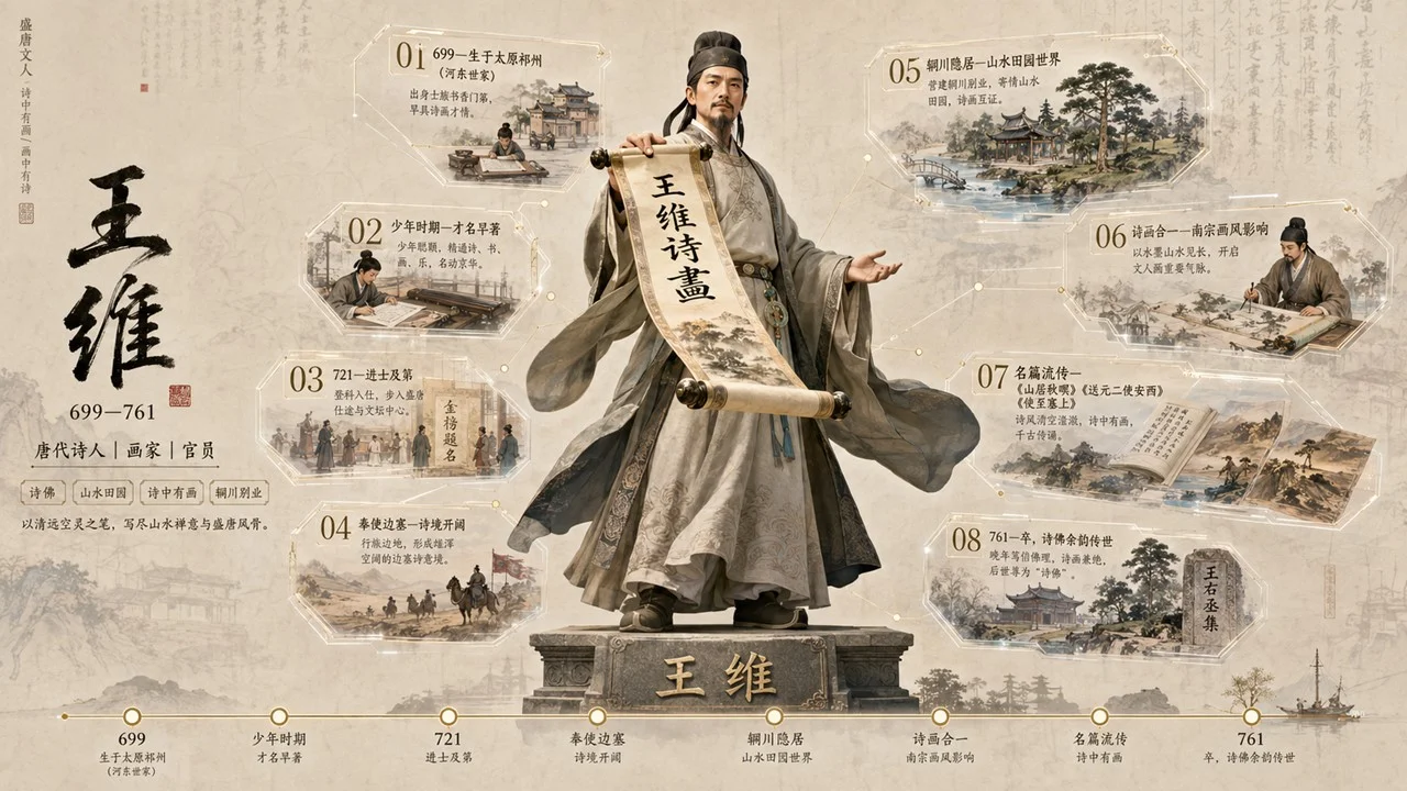 帅气的小学课本里的诗人3D全面简介PPT - 预览图7