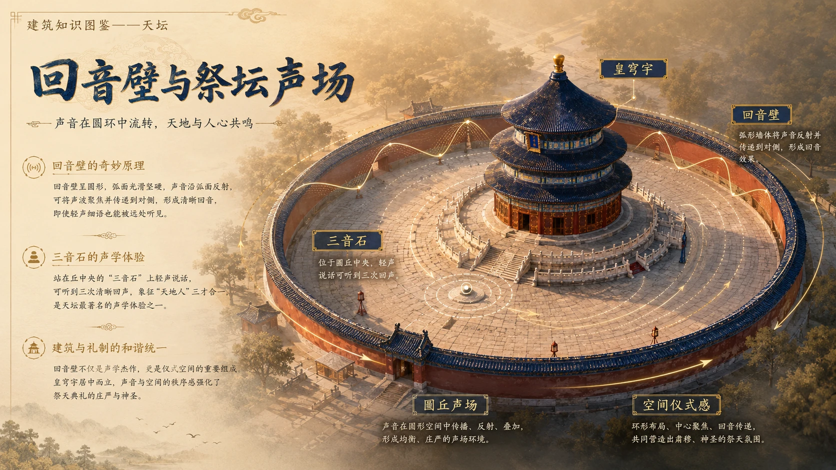 万物知识图鉴系列作品PPT——天坛【4K】 - 预览图6