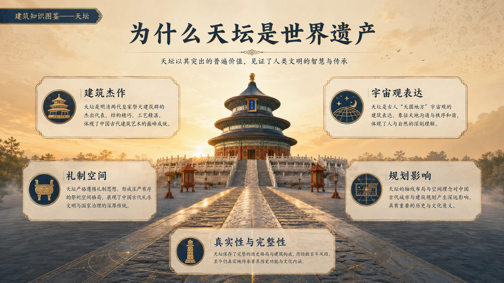 万物知识图鉴系列作品PPT——天坛【4K】 - 预览图8