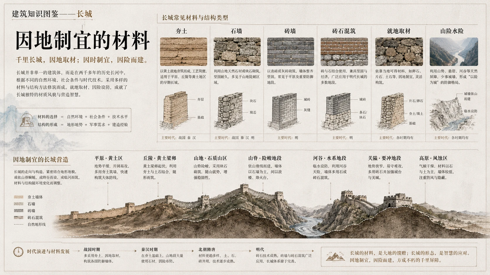 万物知识图鉴系列作品PPT——长城【4K】 - 预览图4