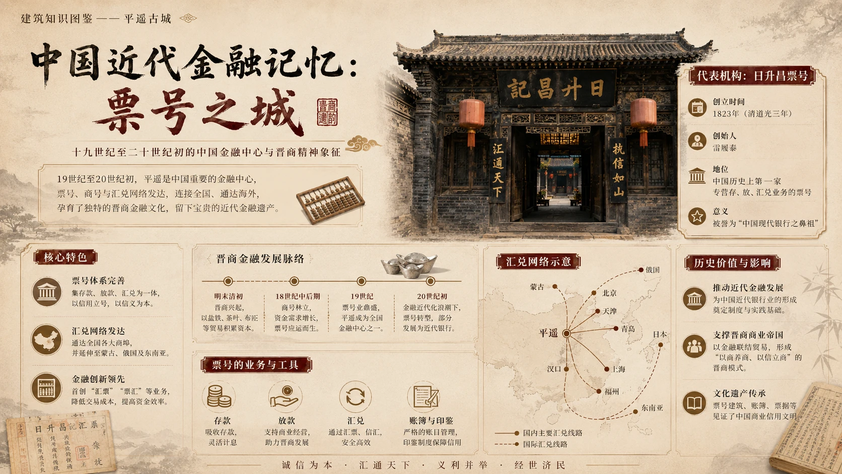 万物知识图鉴系列作品PPT——平遥古城【4K】 - 预览图5