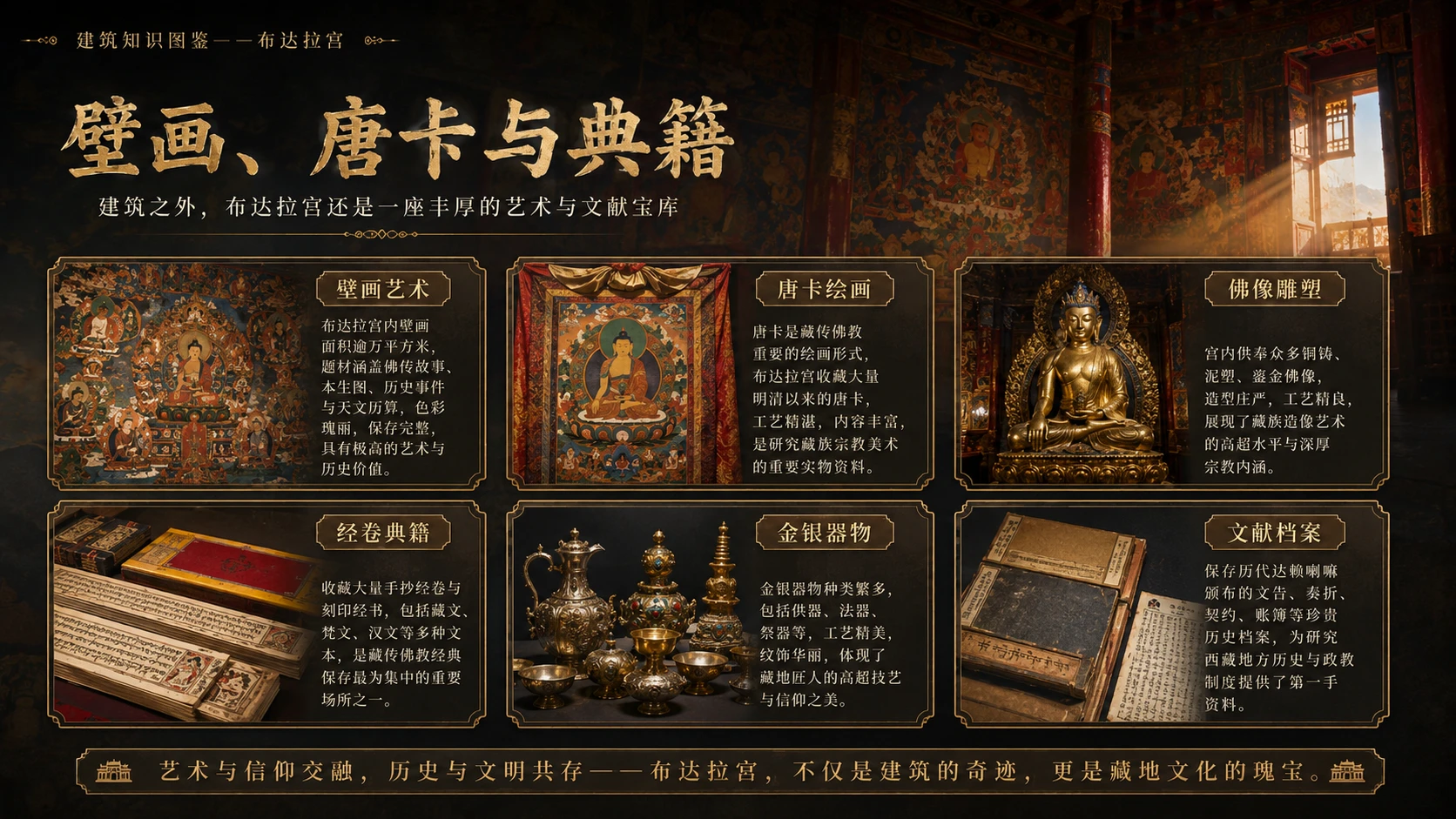 万物知识图鉴系列作品PPT——布达拉宫【4K】 - 预览图7