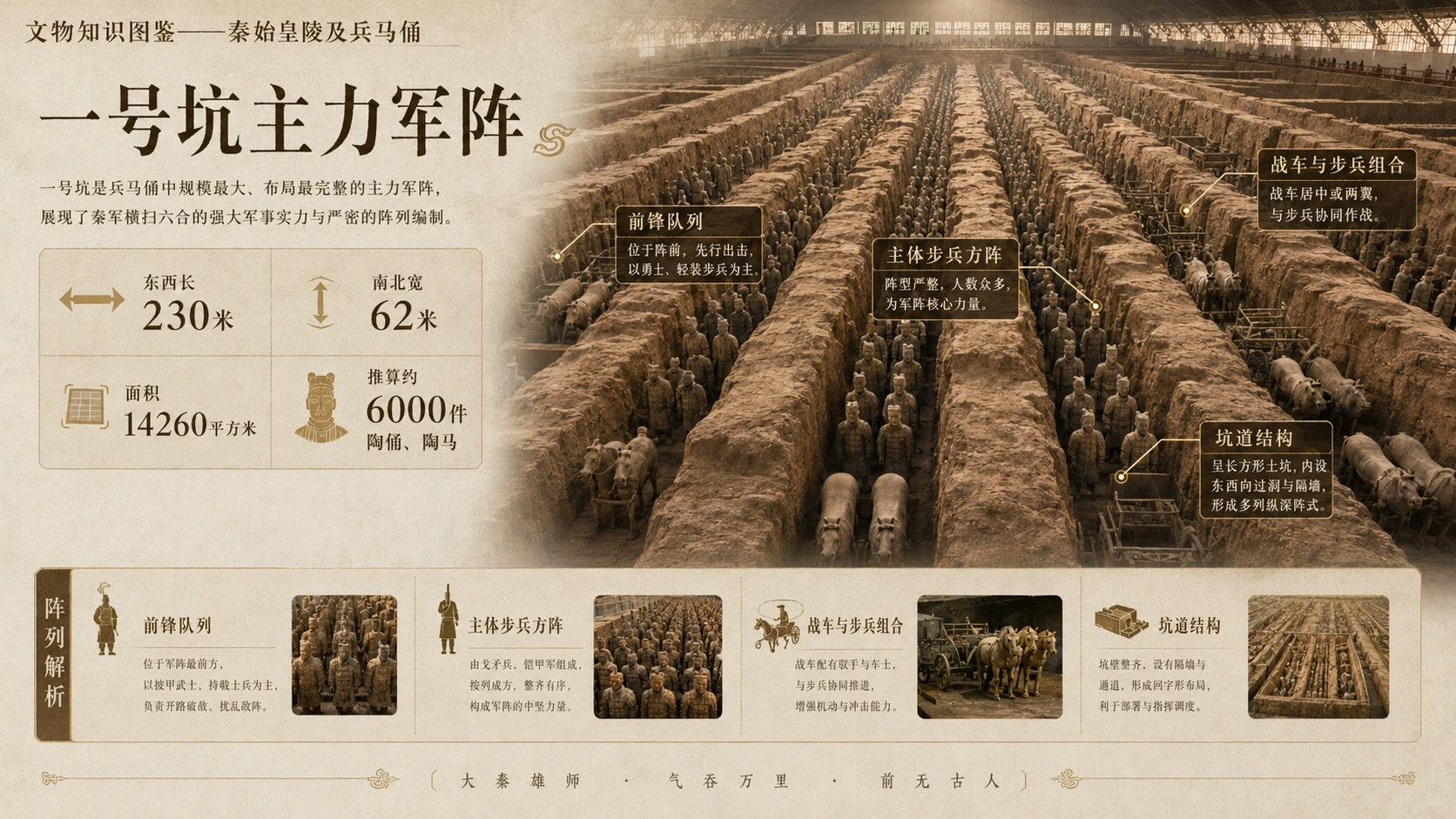 万物知识图鉴系列作品PPT——秦始皇陵及兵马俑【4K】 - 预览图4