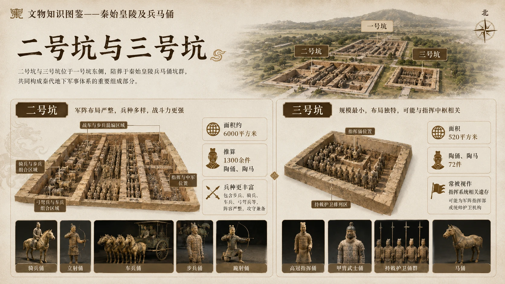万物知识图鉴系列作品PPT——秦始皇陵及兵马俑【4K】 - 预览图5