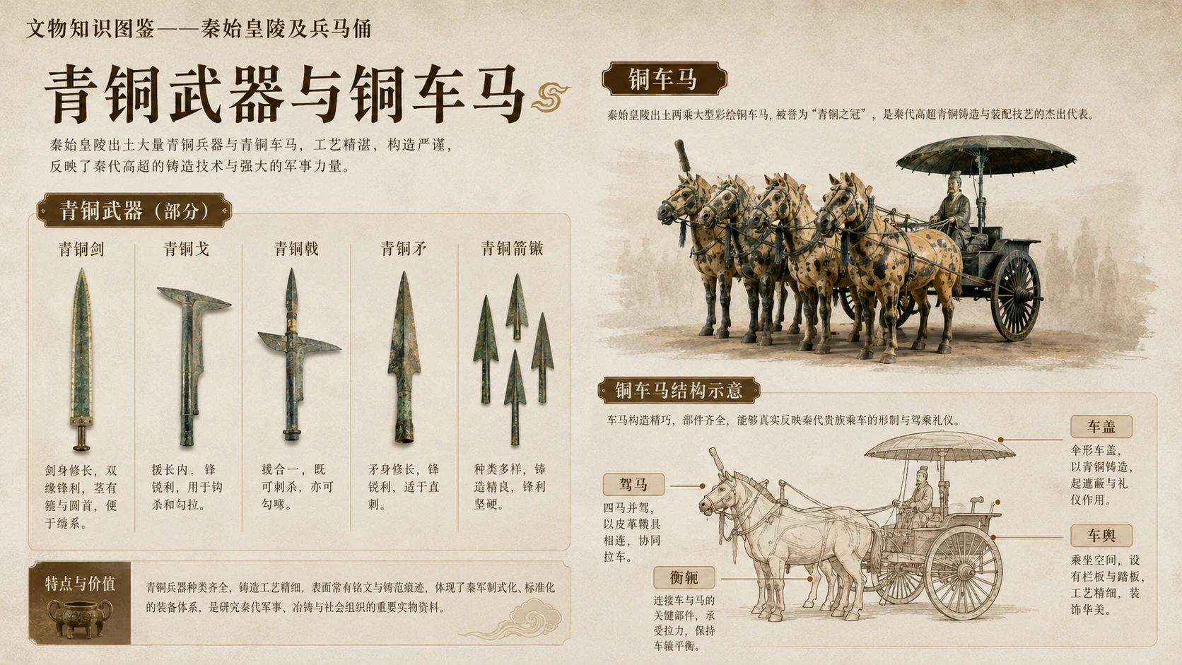万物知识图鉴系列作品PPT——秦始皇陵及兵马俑【4K】 - 预览图7