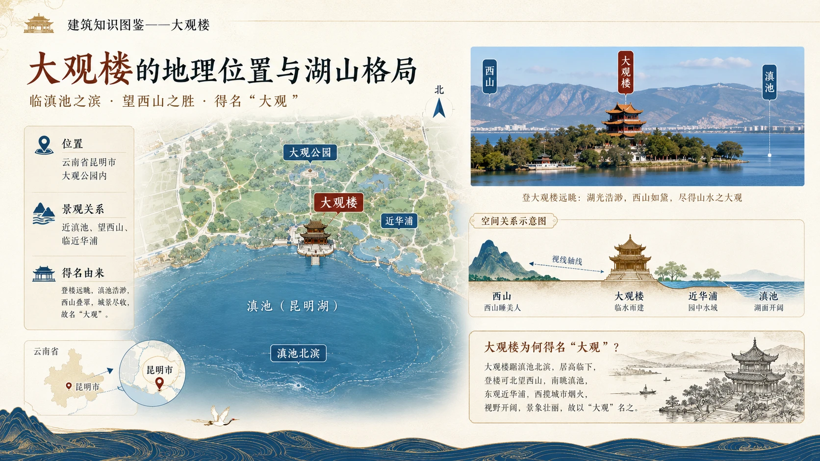 万物知识图鉴系列作品PPT——大观楼【4K】 - 预览图1