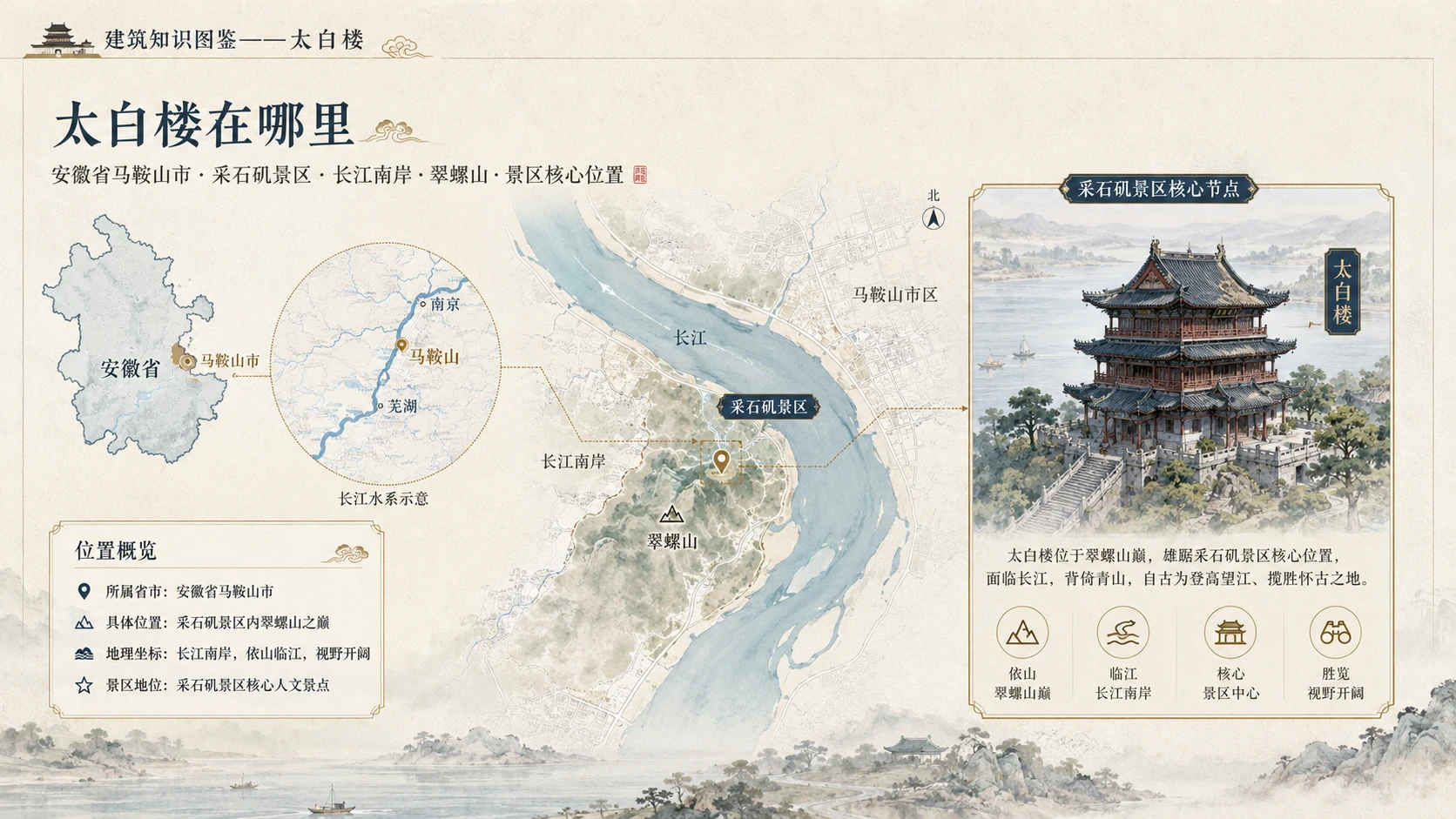 万物知识图鉴系列作品PPT——太白楼【4K】 - 预览图1